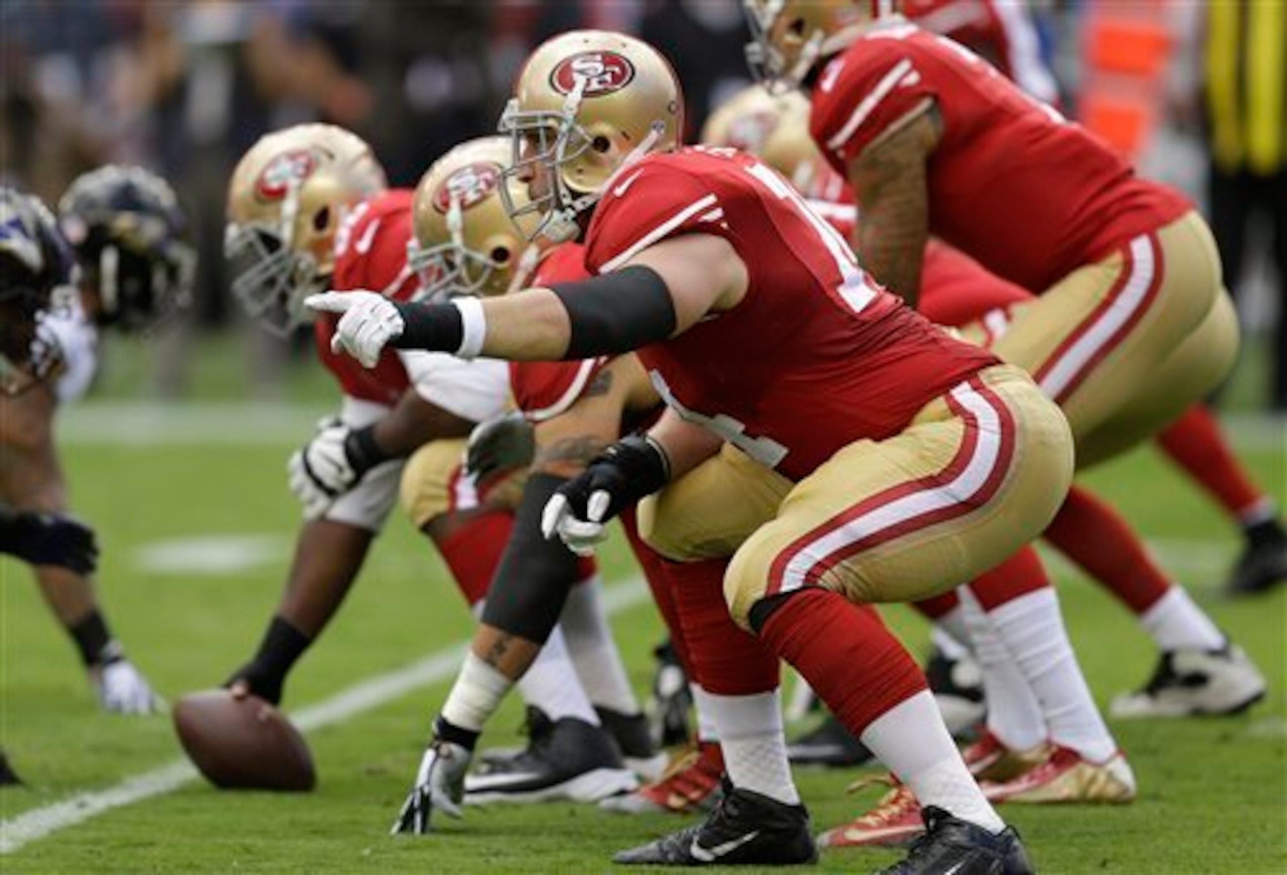 The 49ers O-line remains one of the more suspect units on both sides of the ball.