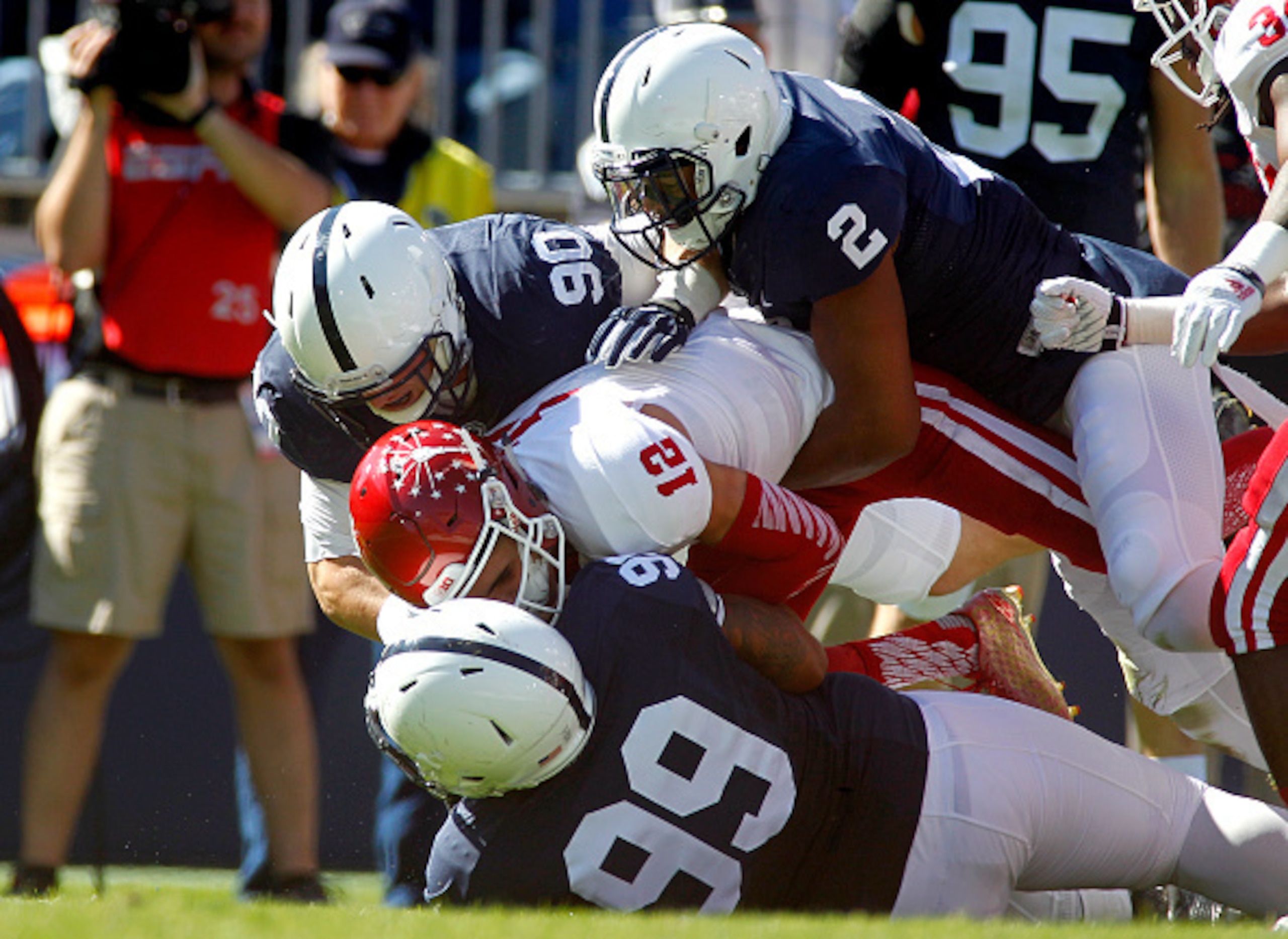 Penn State DT Austin Johnson (bottom)
