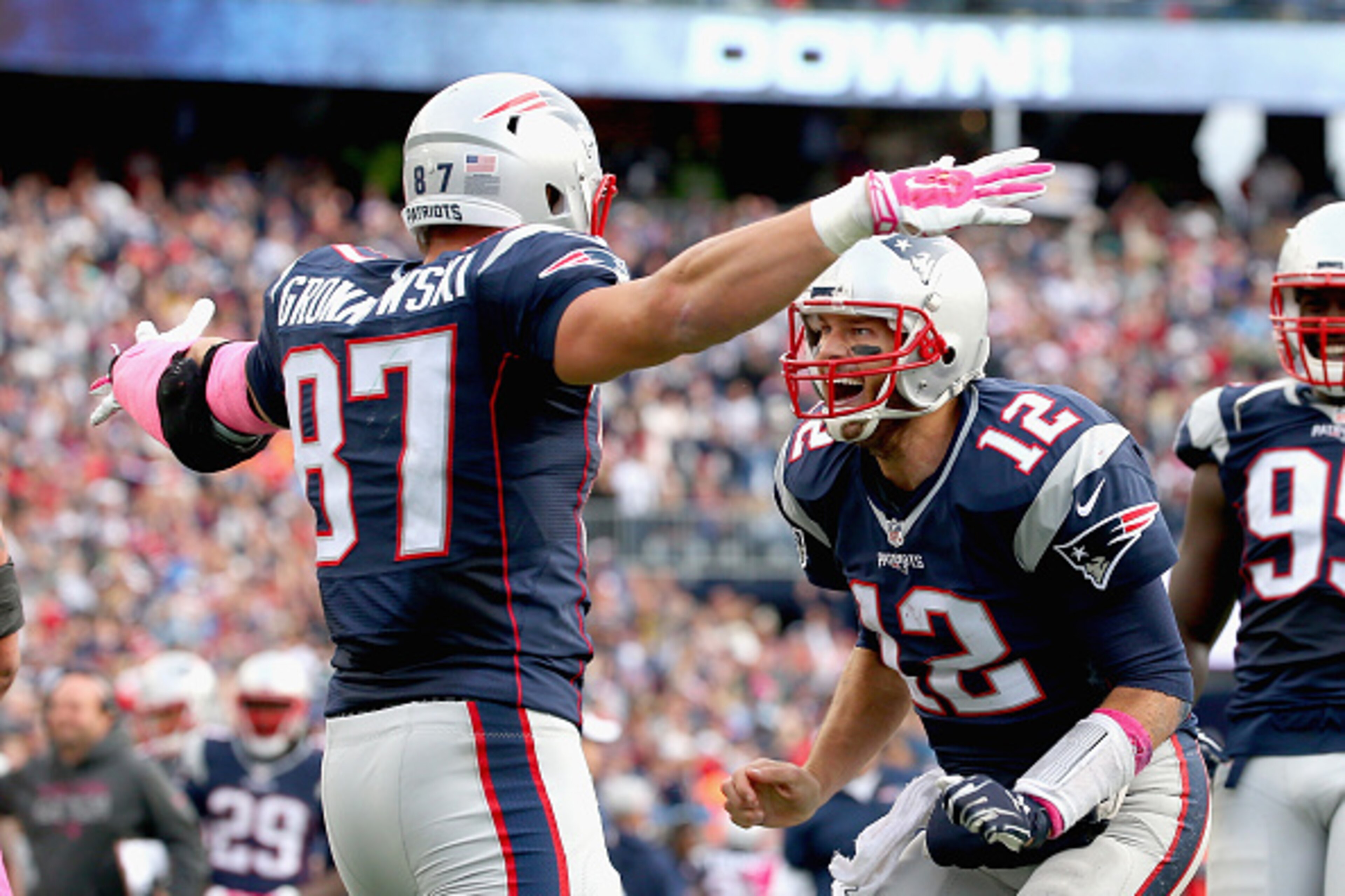 Tom Brady led a fourth-quarter comeback to keep the Pats undefeated. Tom Brady led a fourth-quarter comeback to keep the Pats undefeated.