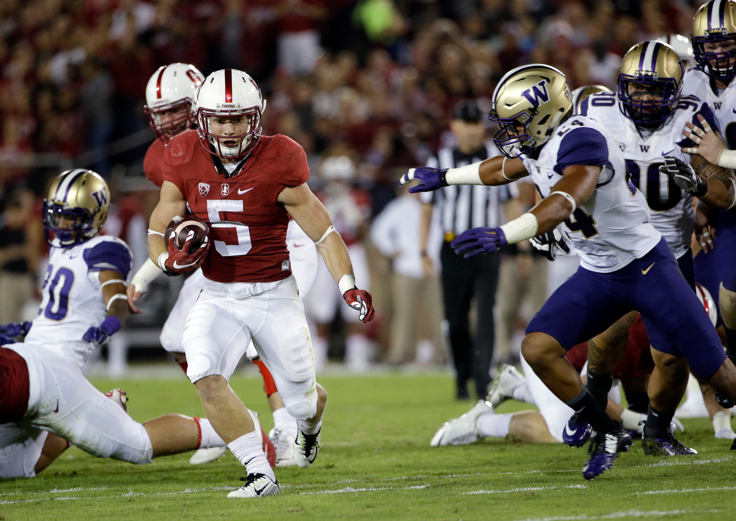 Christian McCaffrey has emerged as a star in his sophomore season for Stanford.