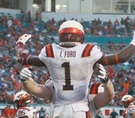 Virginia Tech receiver Isaiah Ford