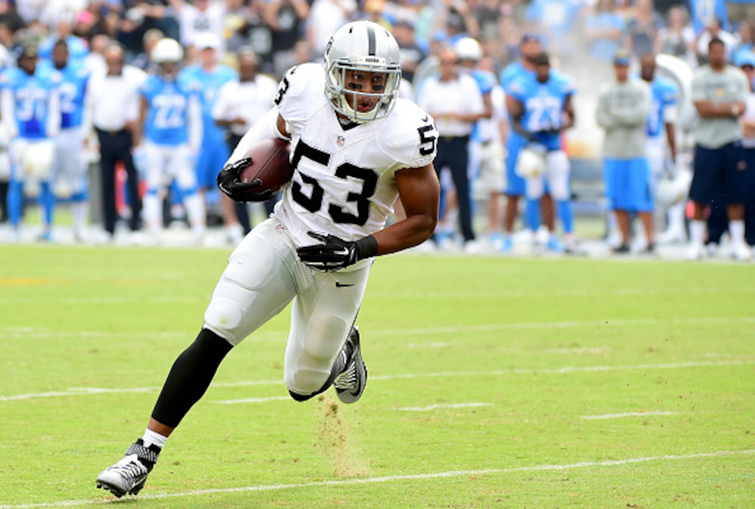 Raiders linebacker Malcolm Smith Raiders linebacker Malcolm Smith