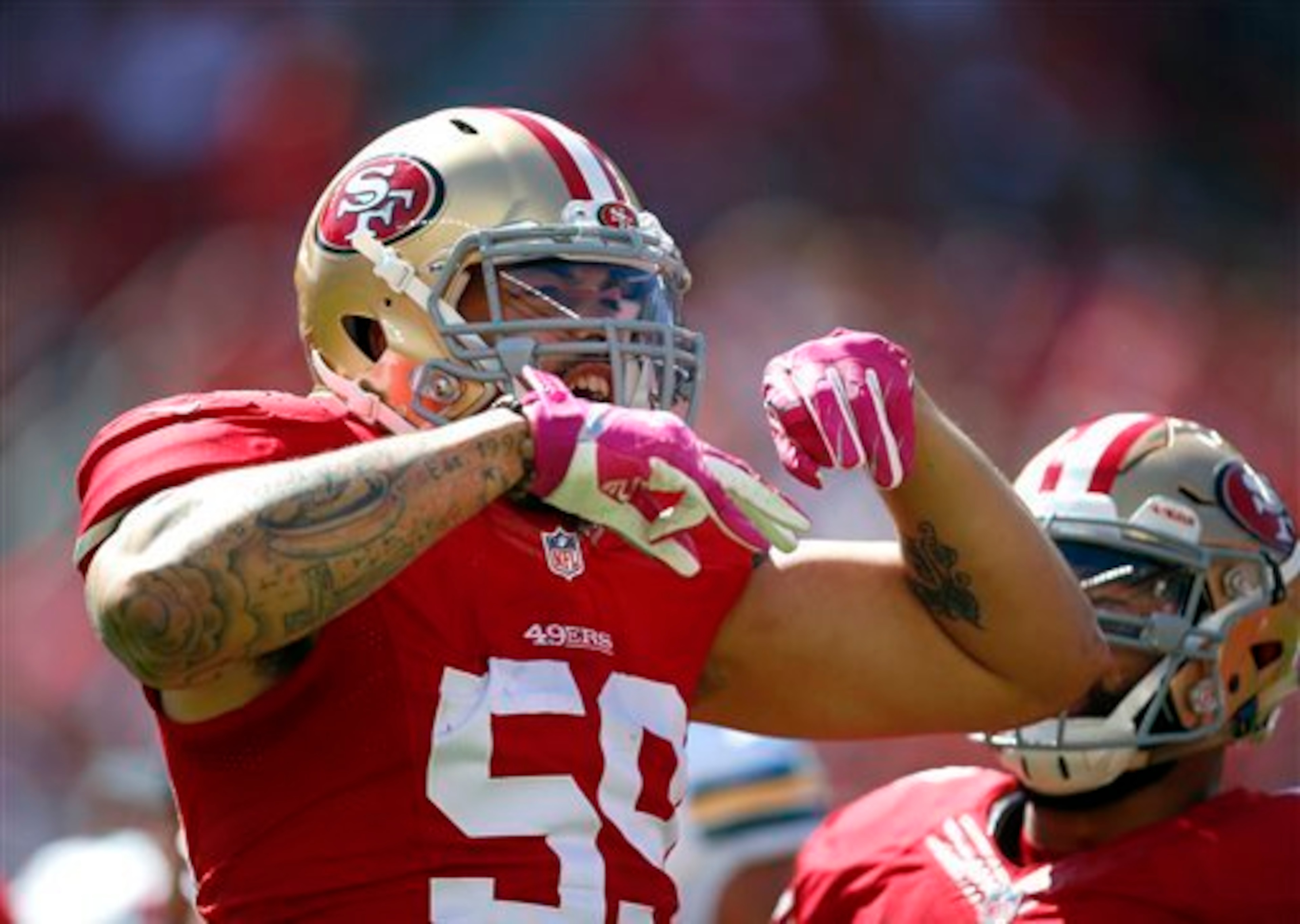 Linebacker Aaron Lynch is becoming one of the primary pass-rushing threats within San Francisco's defense.