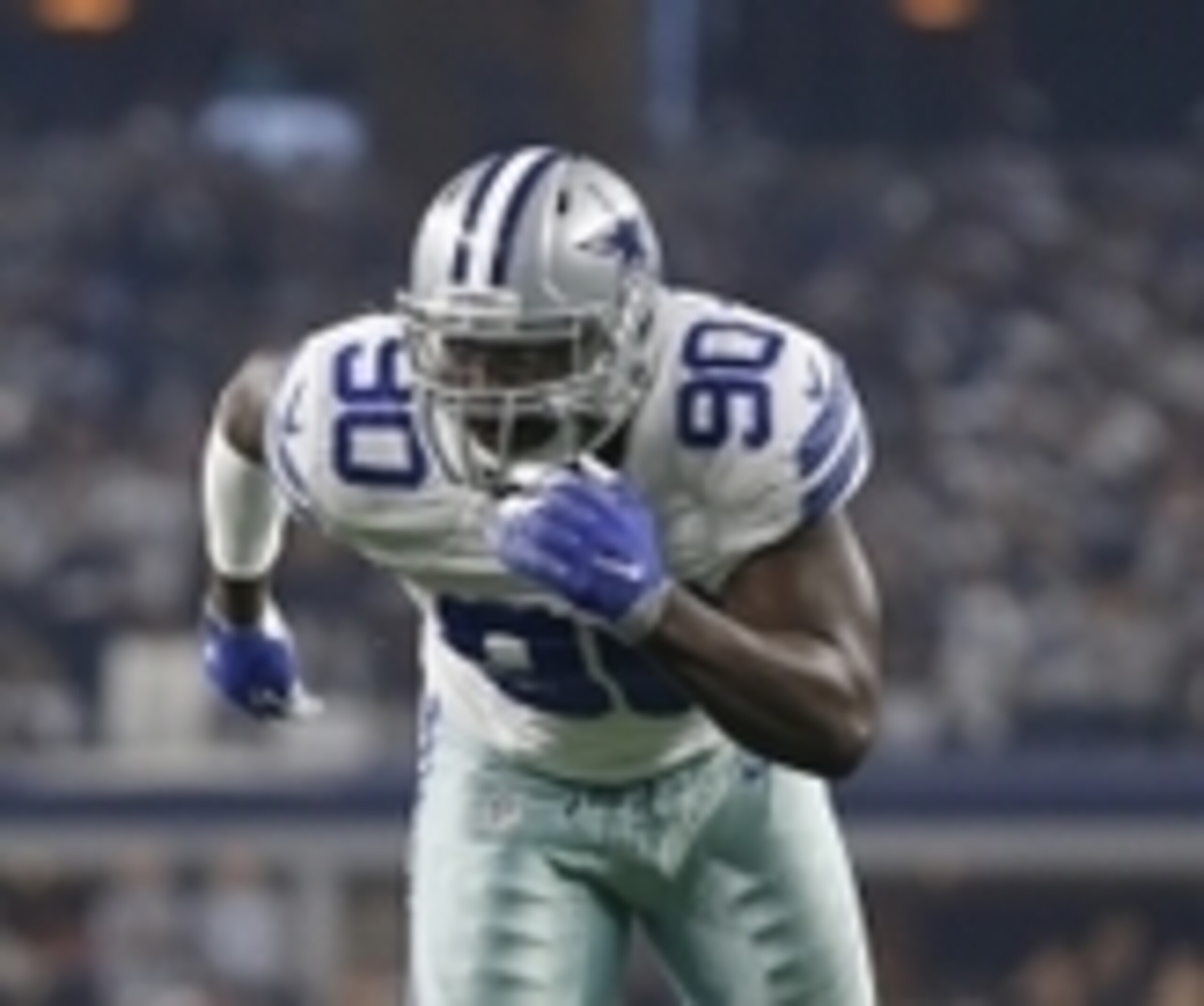 Sep 13, 2015; Arlington, TX, USA; Dallas Cowboys defensive end DeMarcus Lawrence (90) in action against the New York Giants at AT&T Stadium. Mandatory Credit: Matthew Emmons-USA TODAY Sports