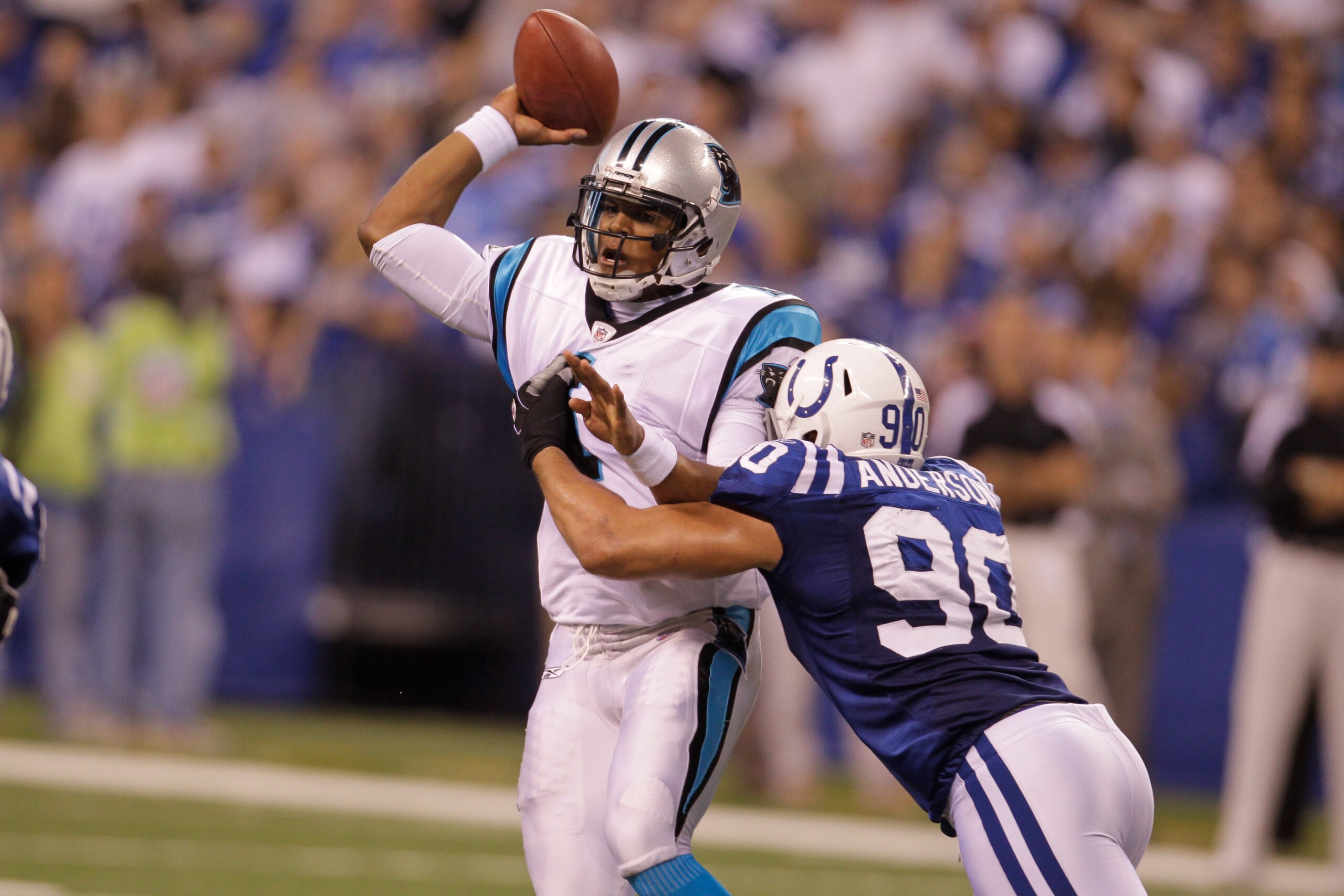The Colts and Panthers last played in Cam Newton's rookie season.