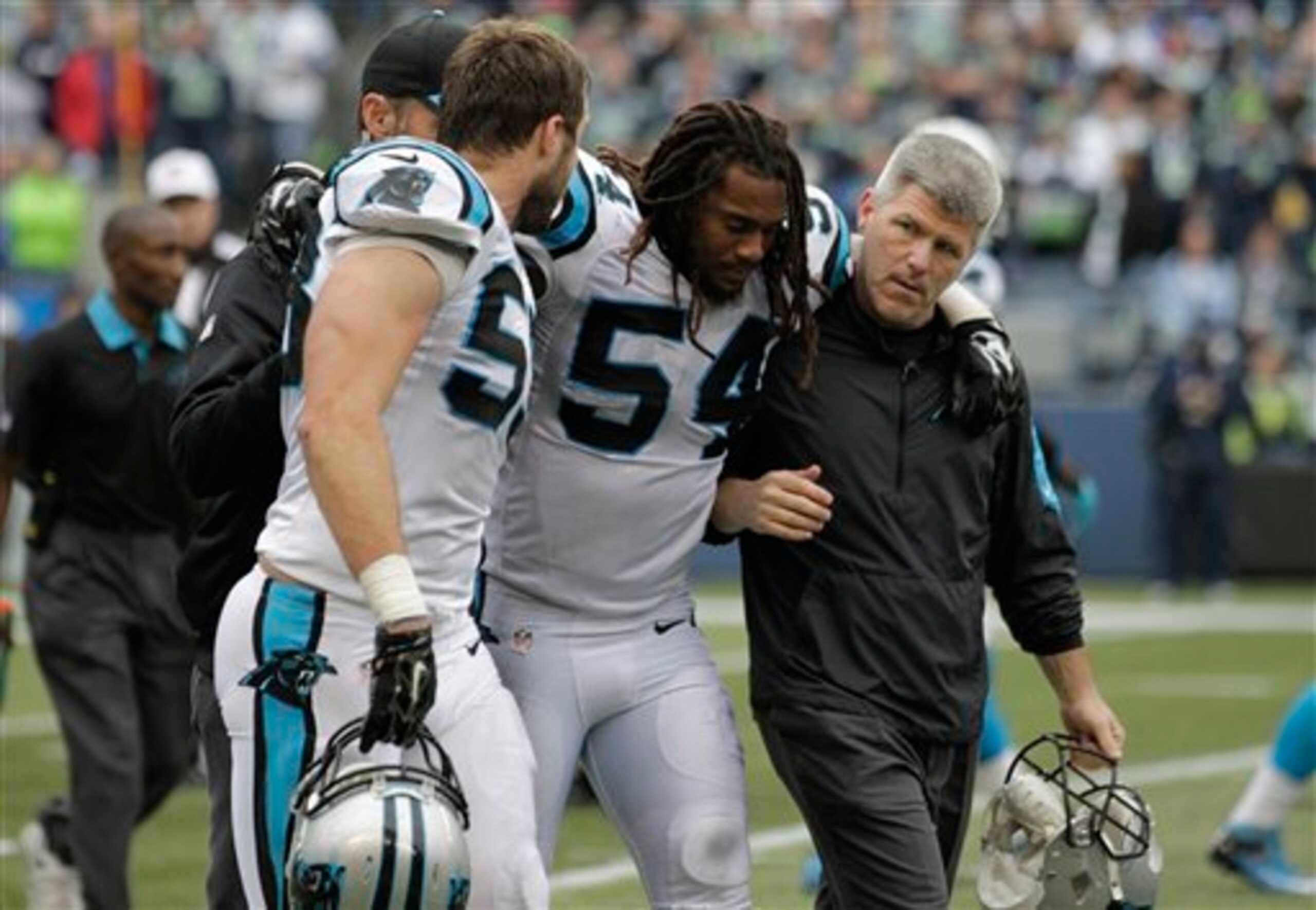 Shaq Thompson's status for Monday is still up in the air.