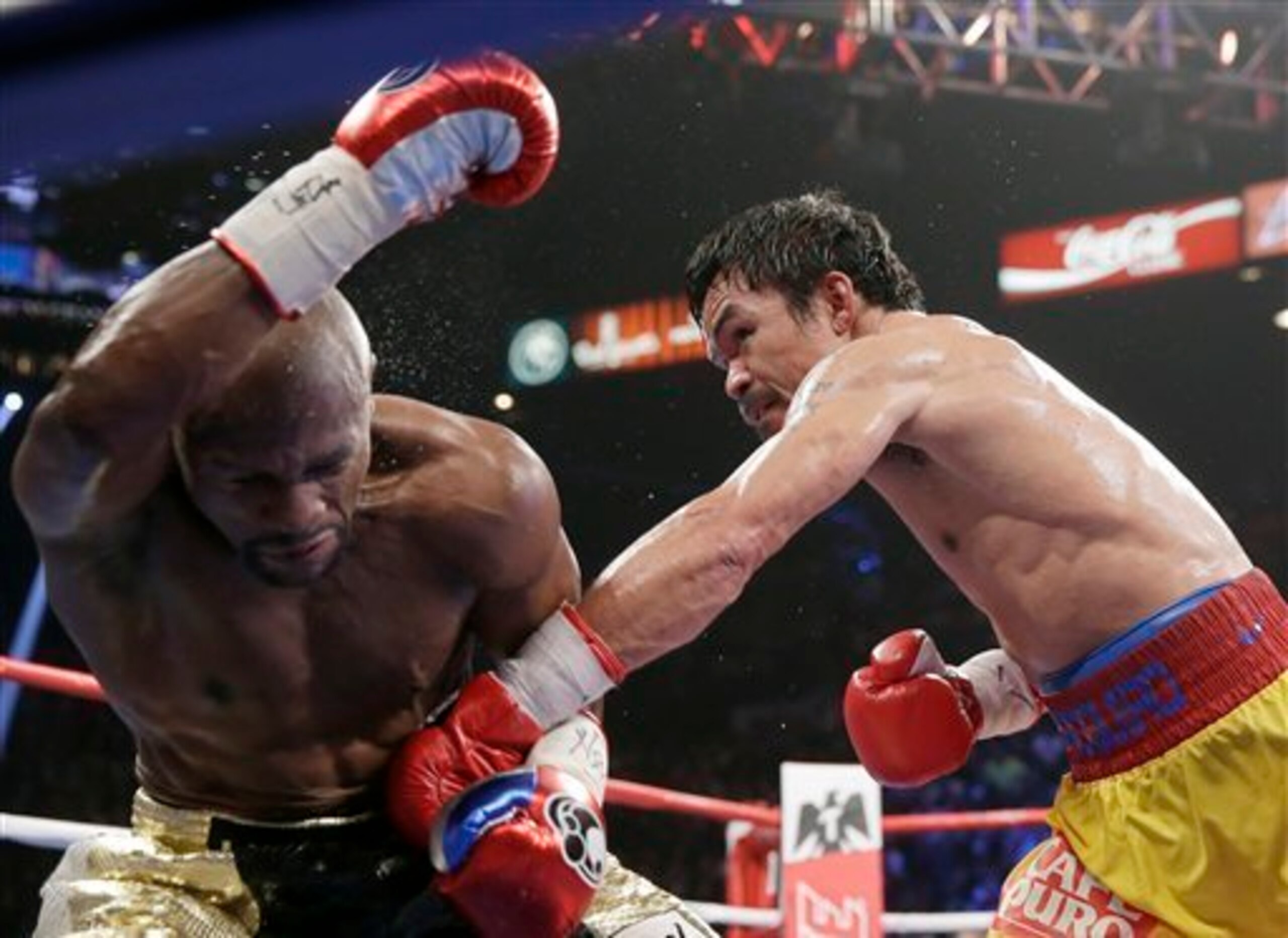 Pacquiao didn't land enough punches against Mayweather, and he went into the bout injured.