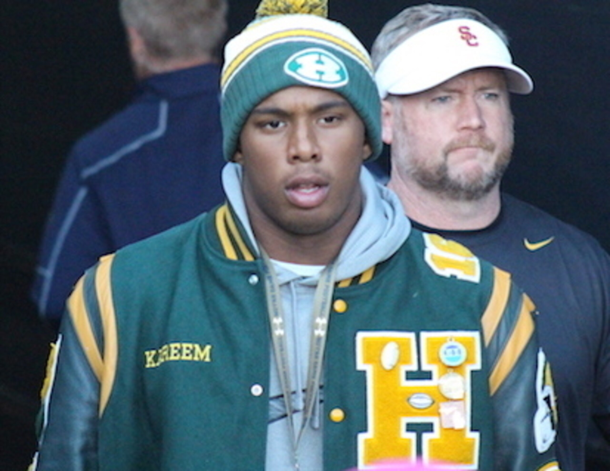 Former Alabama commit Khalid Kareem climbed aboard the 2016 Fighting Irish class.