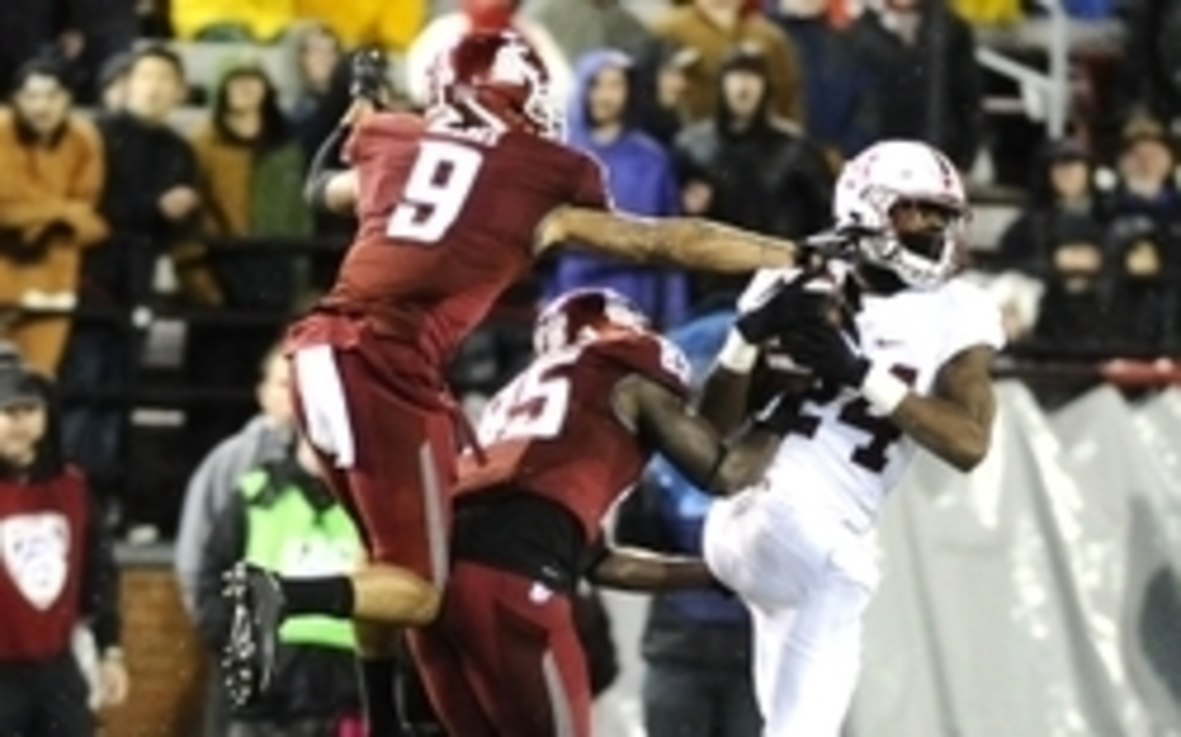 Stanford CB Quenton Meeks (right)