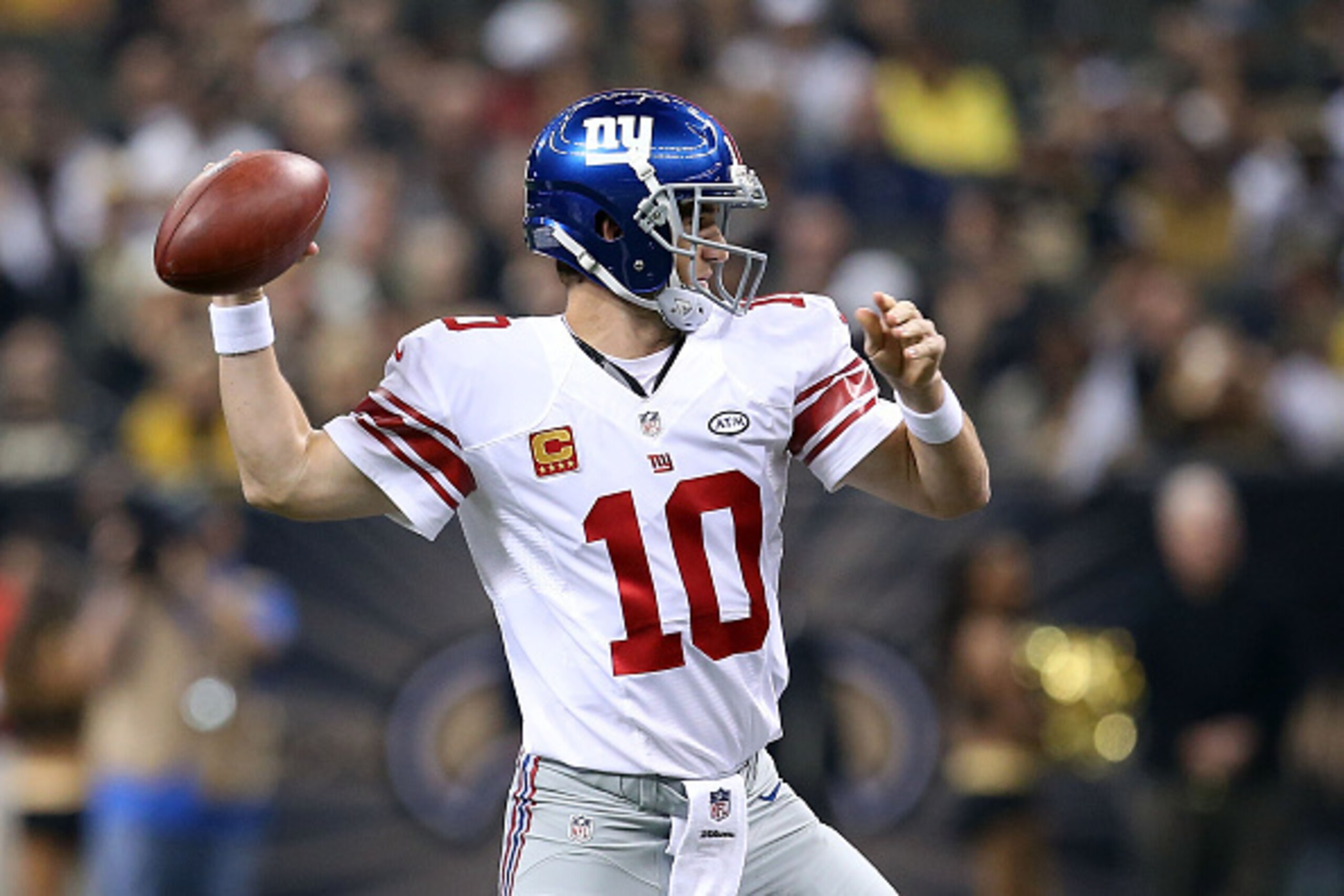 Eli Manning thew six touchdown passes on Sunday afternoon. Eli Manning thew six touchdown passes on Sunday afternoon.