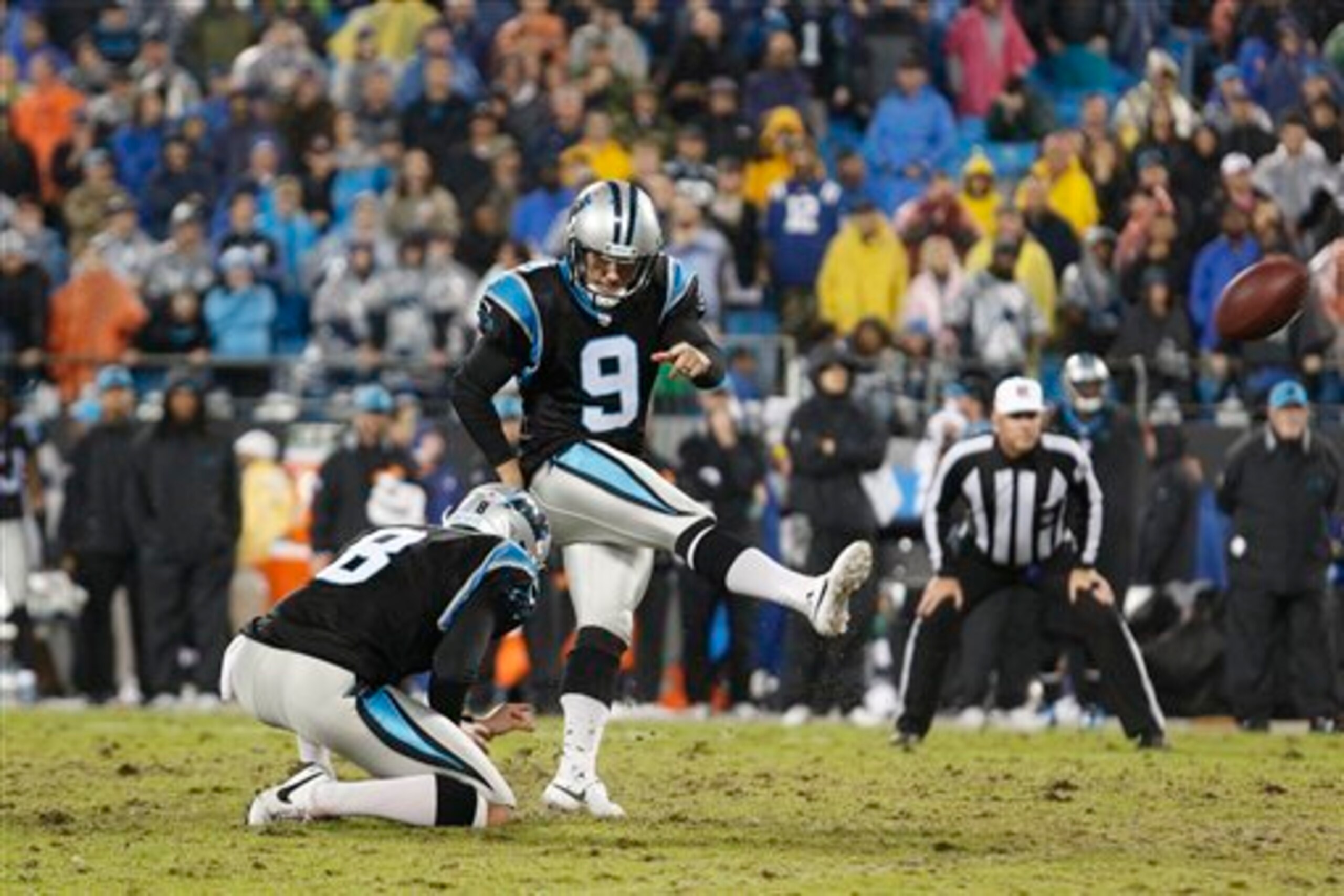 Graham Gano's field goals in overtime won the game for Carolina. Graham Gano's field goals in overtime won the game for Carolina.