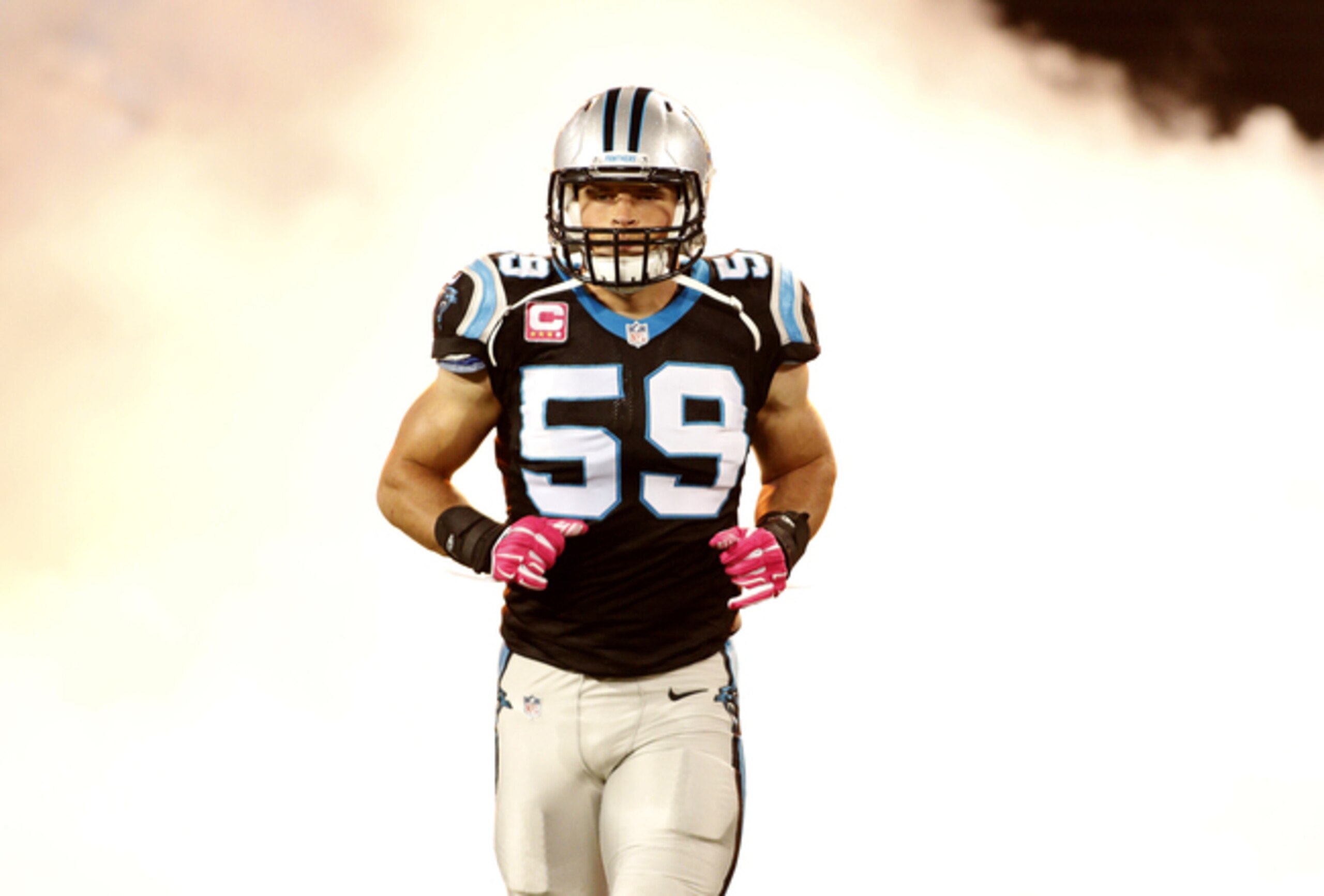 Luke Kuechly was all over the field on Monday night. Luke Kuechly was all over the field on Monday night.