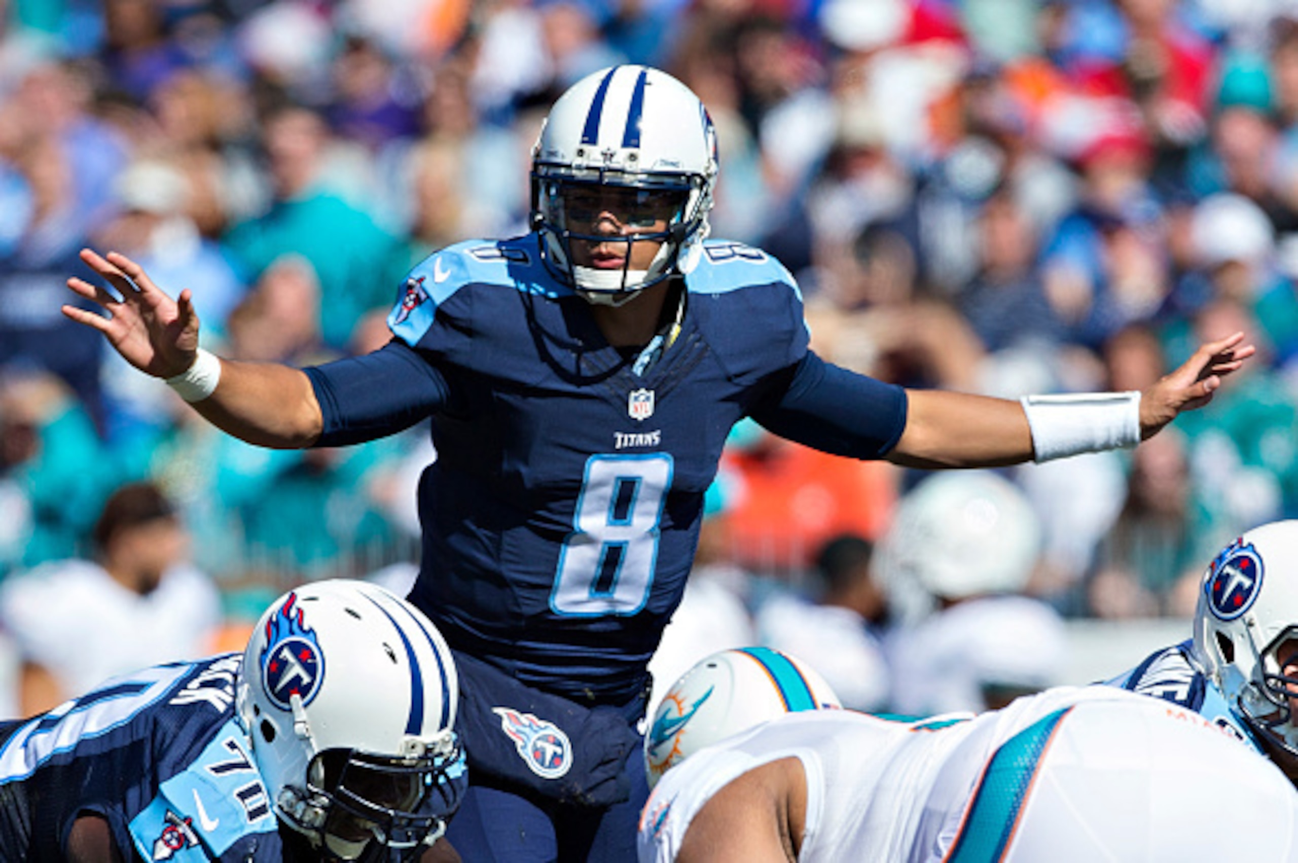 Mariota has missed the last two games with MCL injury