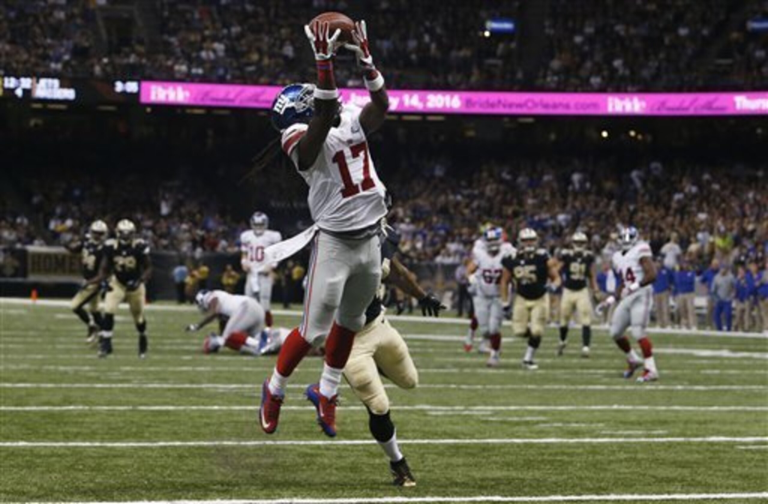Noted for special teams prowess, Dwayne Harris had two receiving touchdowns last week.