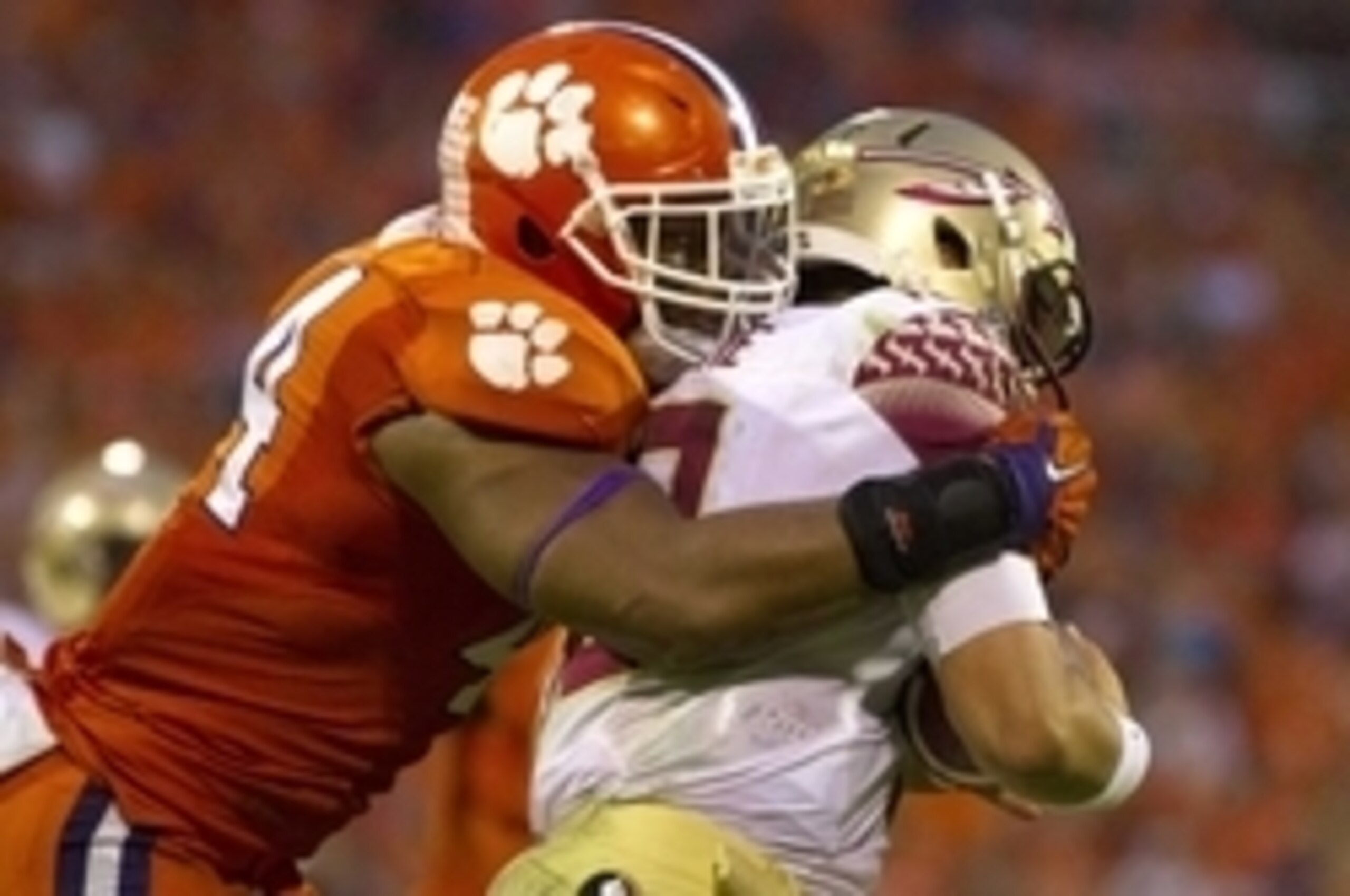 Clemson LB B.J. Goodson (left) Clemson LB B.J. Goodson (left)