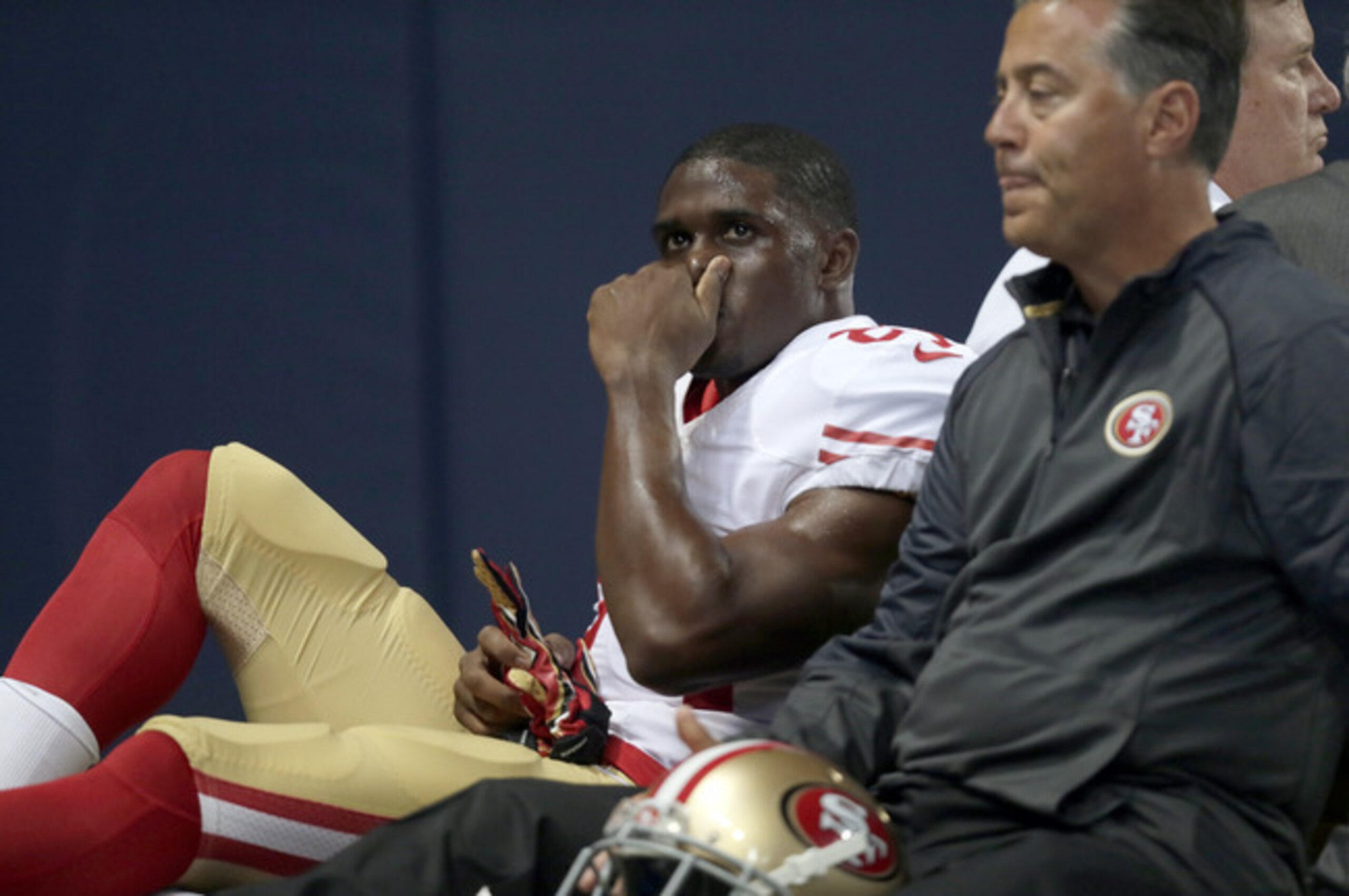 The injury bug was not kind to running back Reggie Bush and plethora of other 49ers in Week 8. The injury bug was not kind to running back Reggie Bush and plethora of other 49ers in Week 8.