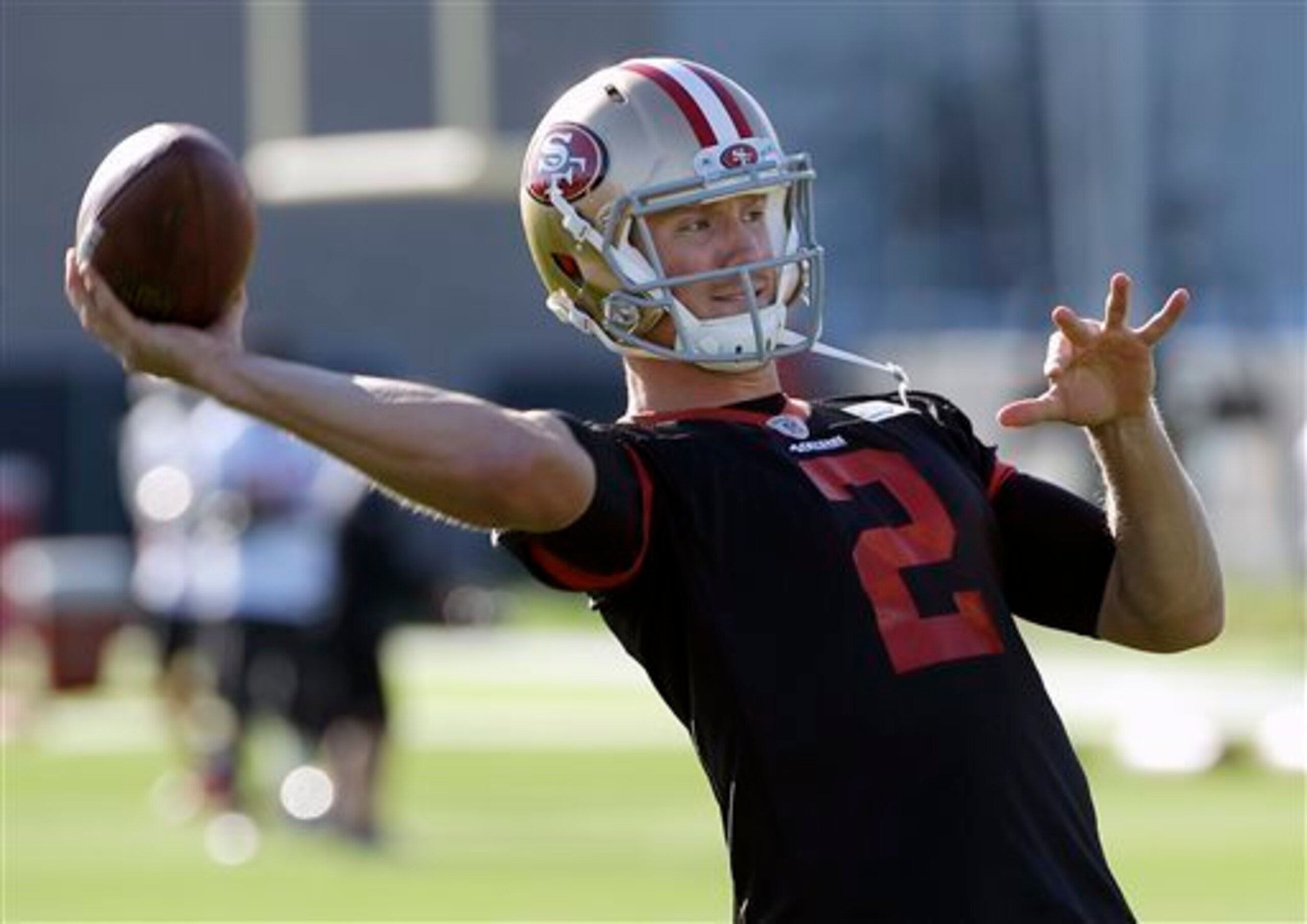 Quarterback Blaine Gabbert will get his first opportunity to start in a regular-season game for the 49ers. Quarterback Blaine Gabbert will get his first opportunity to start in a regular-season game for the 49ers.