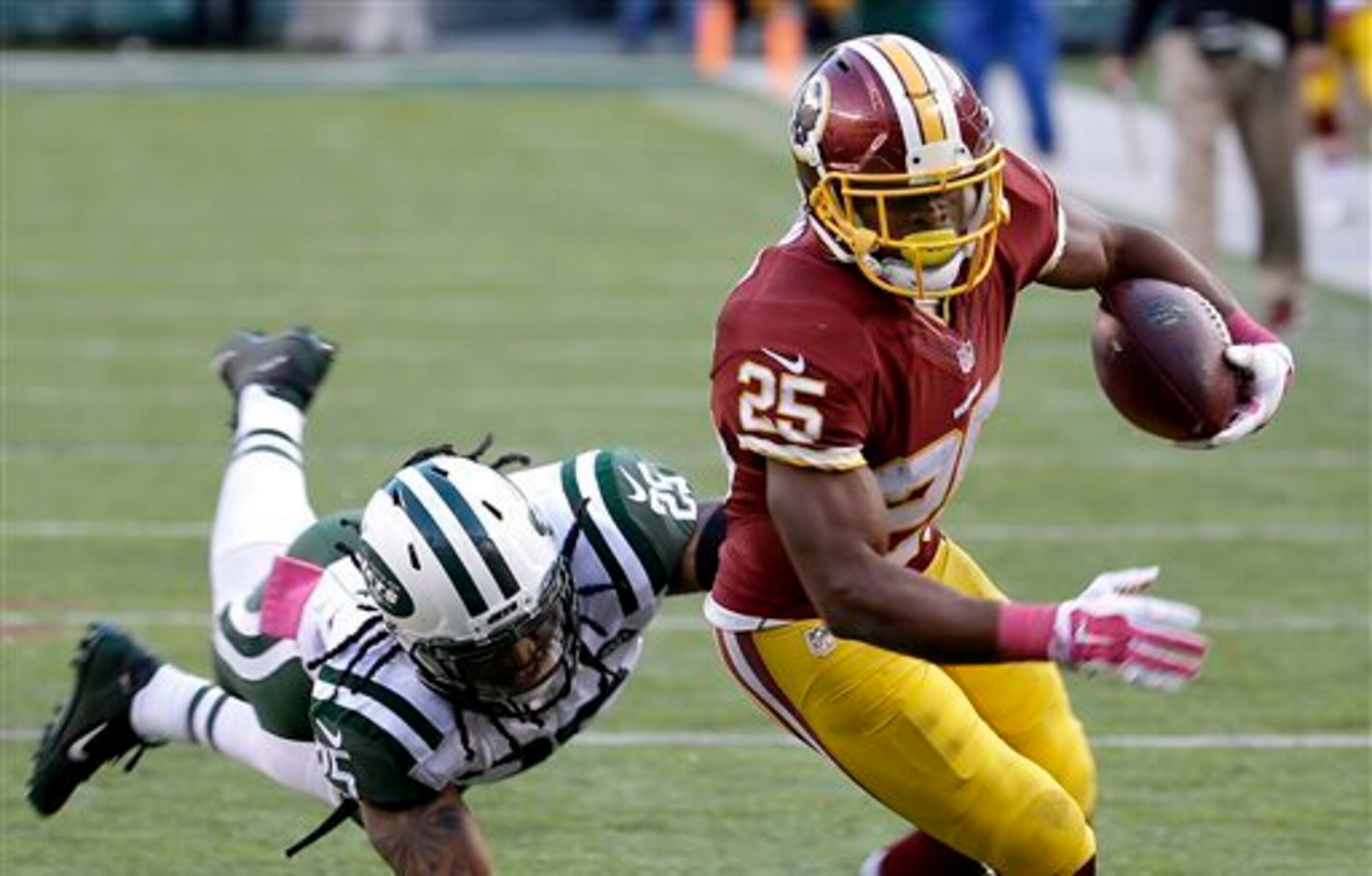 Chris Thompson makes a huge impact with catches counting for points.