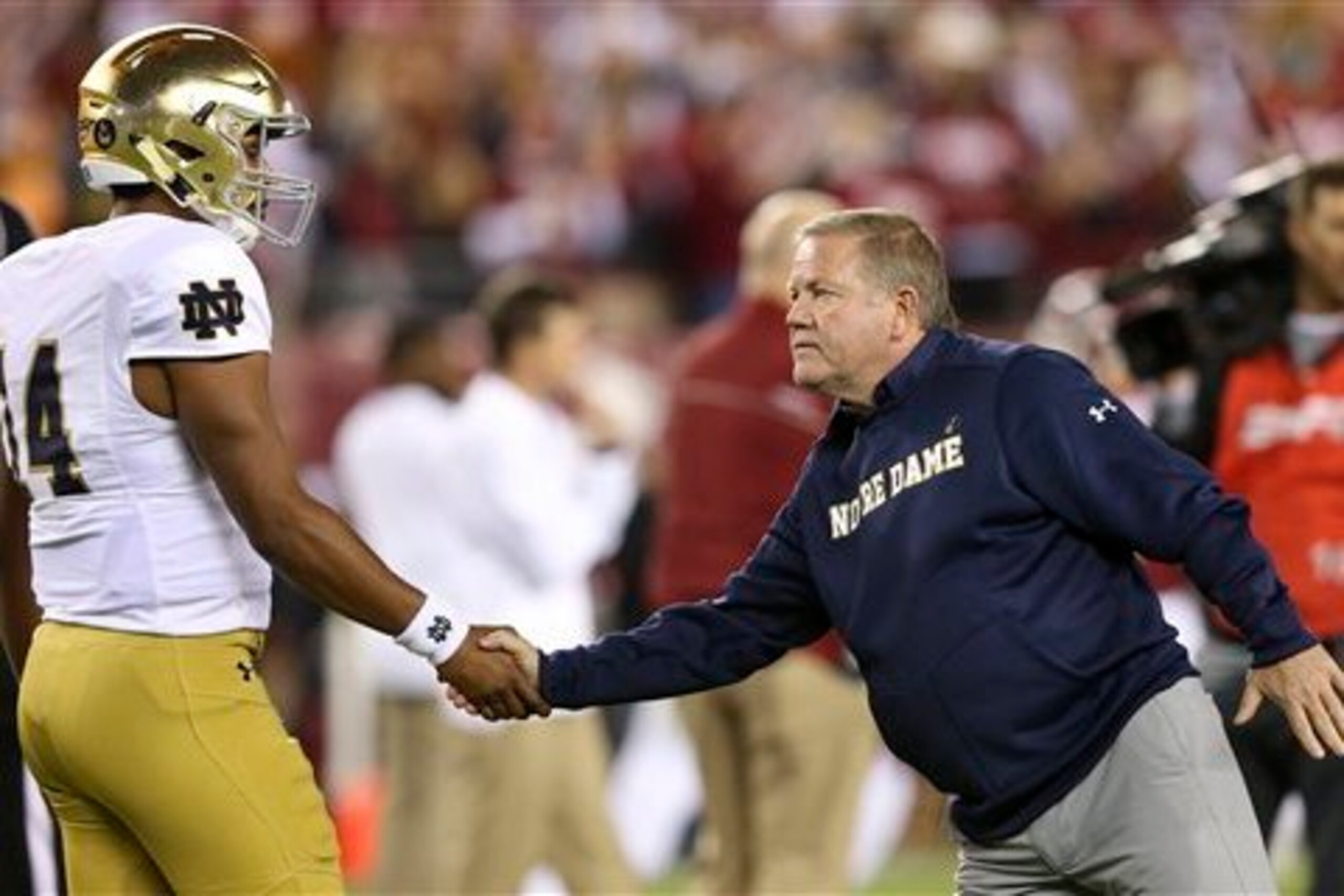 DeShone Kizer and Brian Kelly