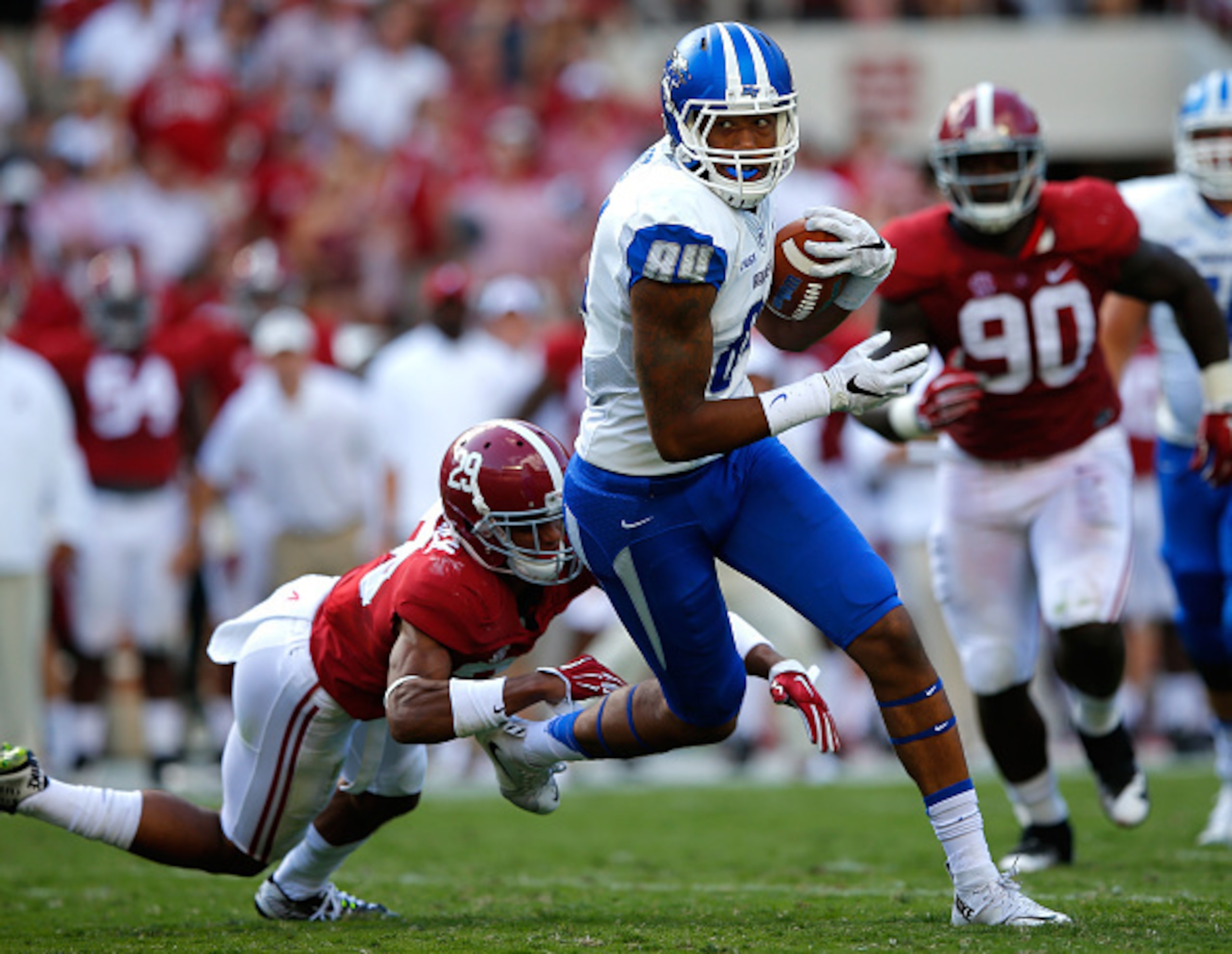 MTSU TE Terry Pettis (earlier this season vs. Alabama)