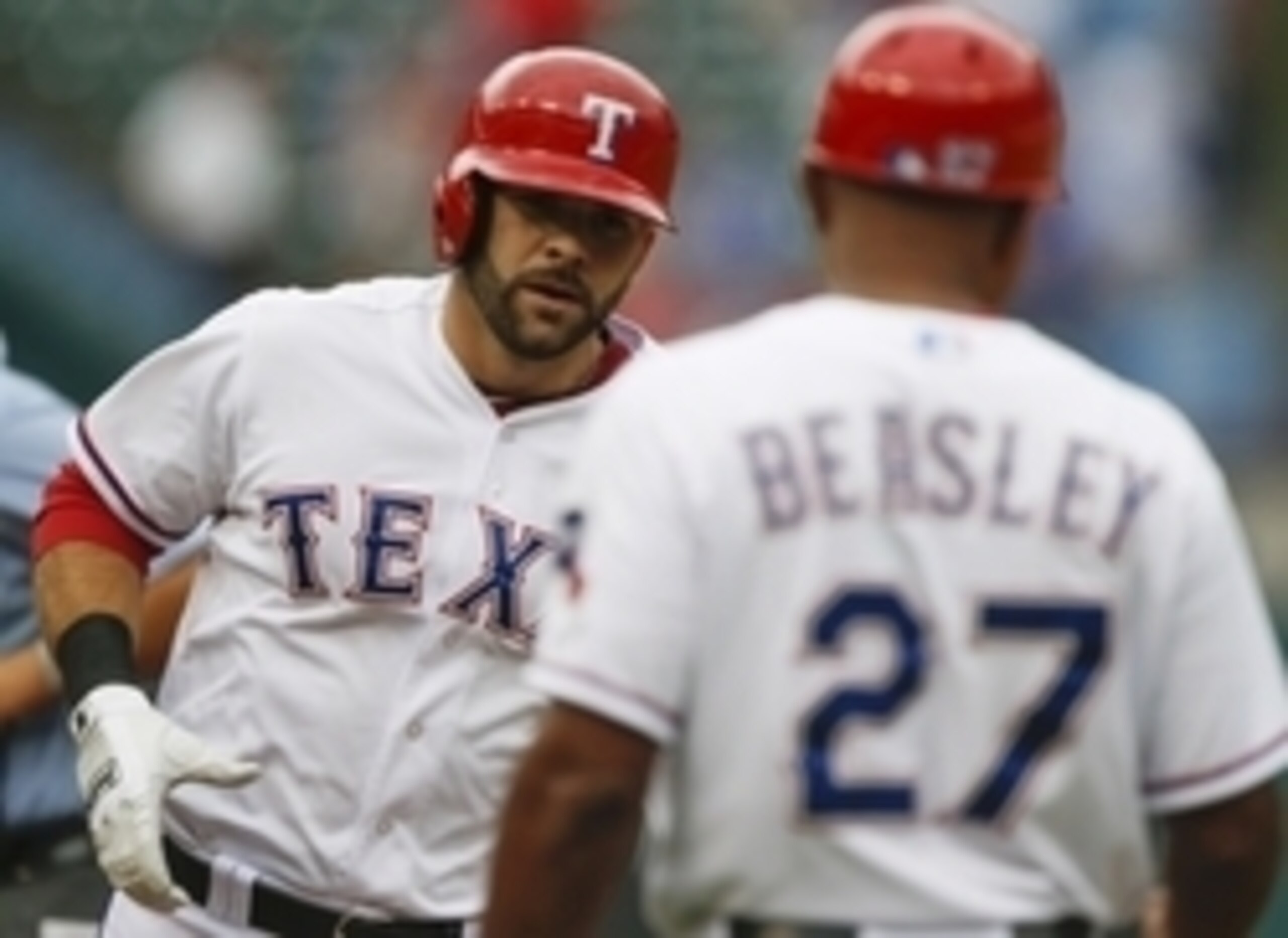 The Texas Rangers are predominately left-handed, which makes Mitch Moreland expendable as he enters his contract year.