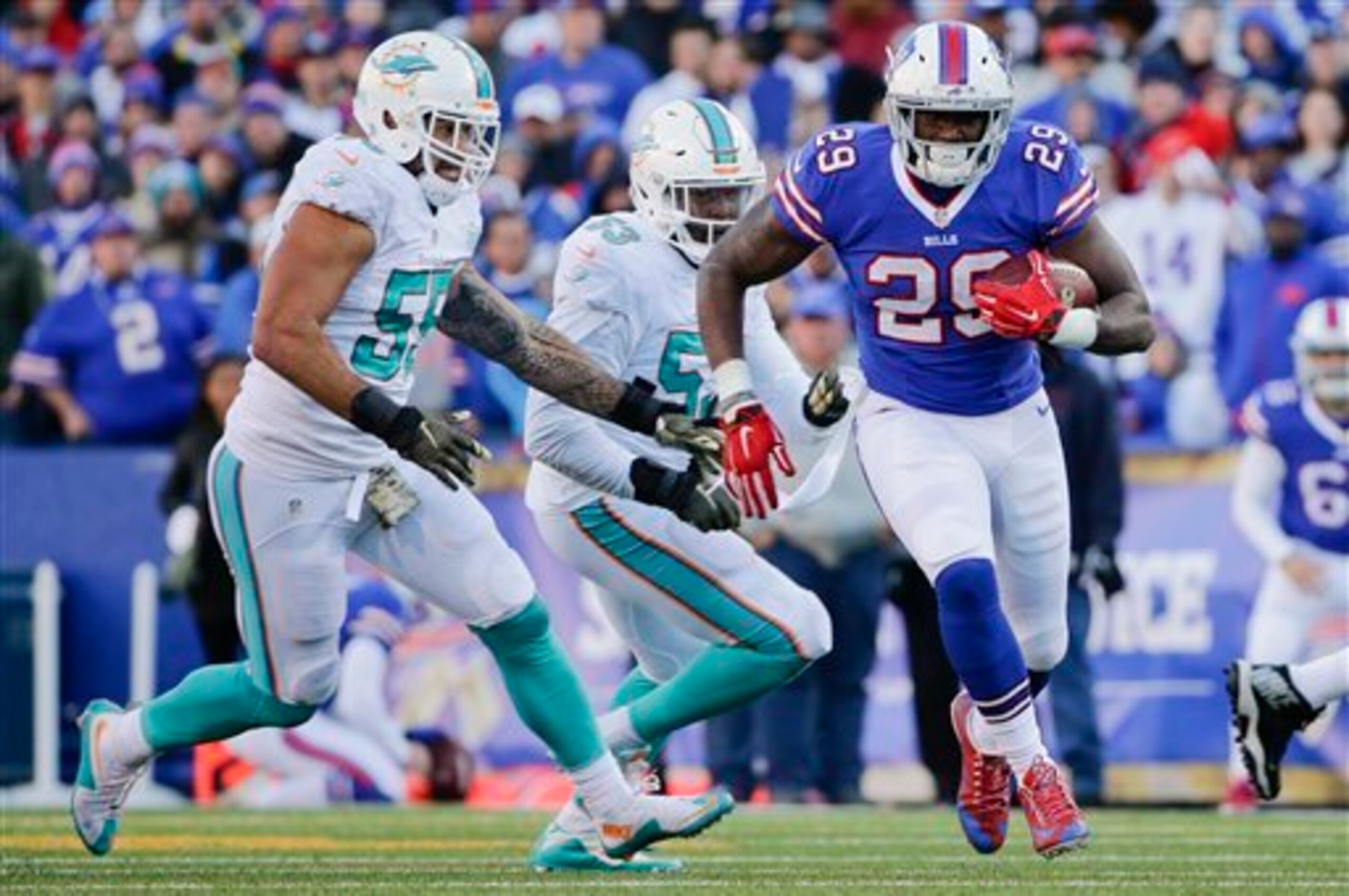 Williams stepped in well for an injured LeSean McCoy last week.