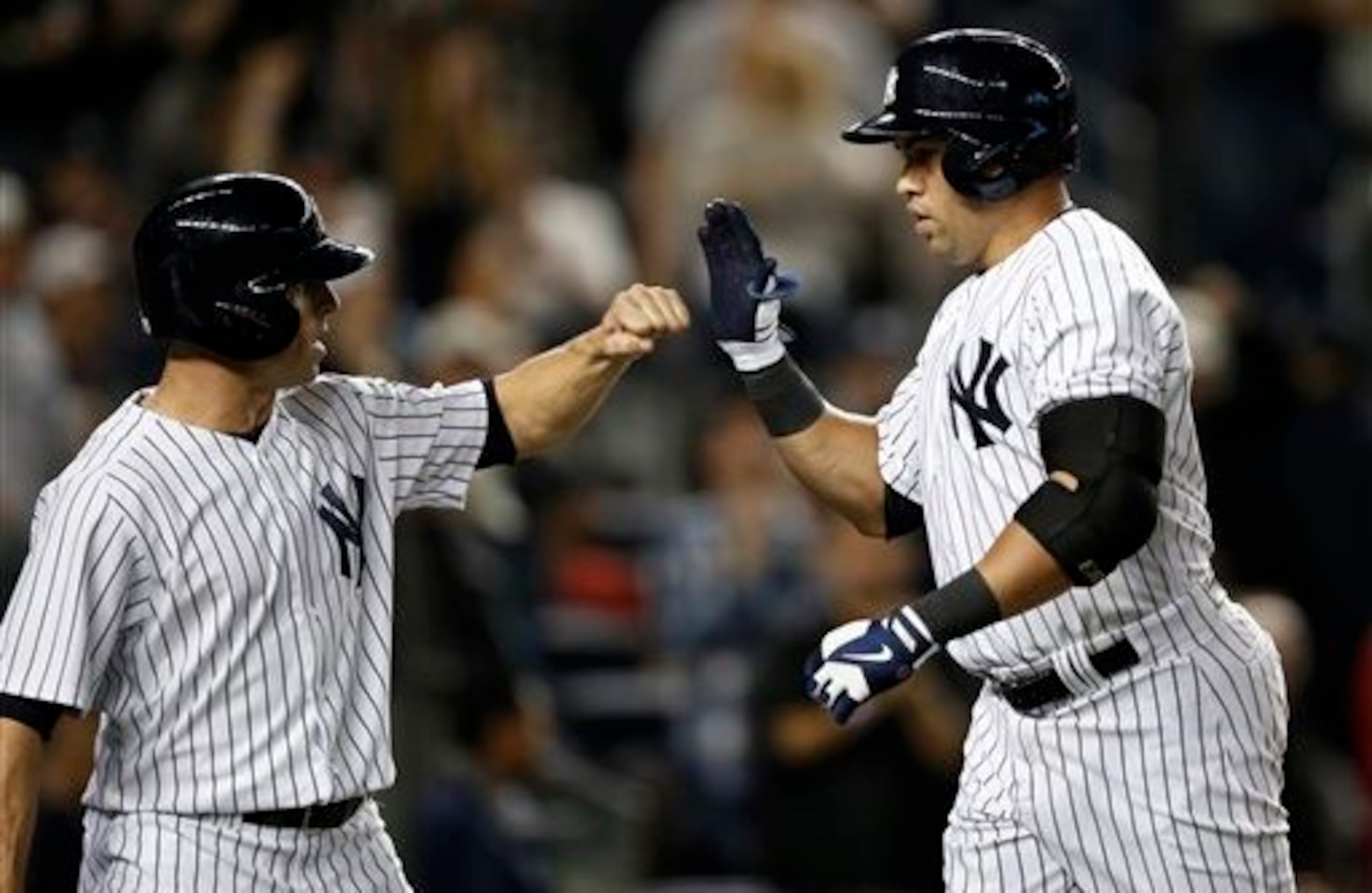 Brett Gardner and Carlos Beltran