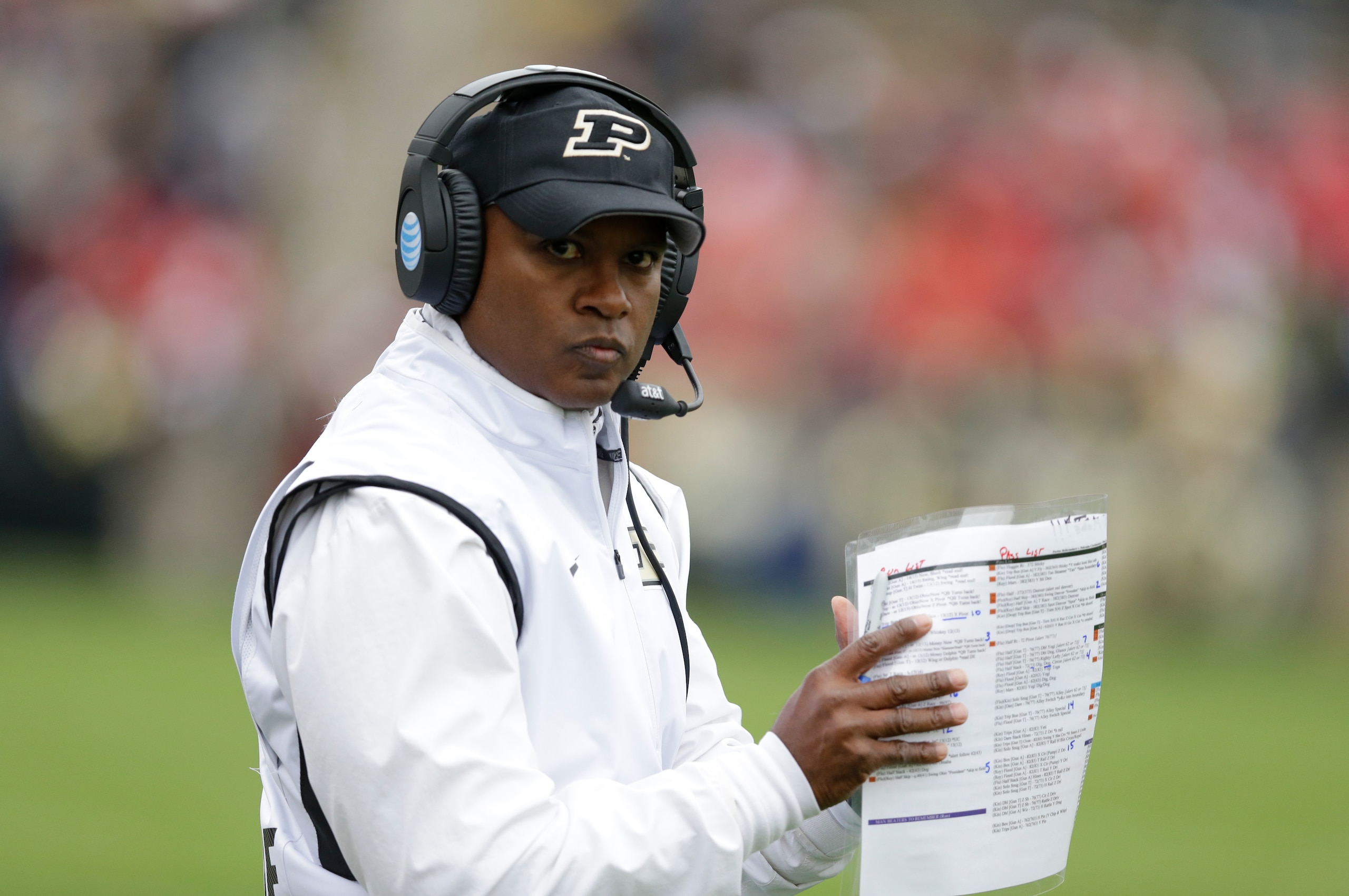 With a 6-27 record, Purdue coach Darrell Hazell is facing job-security questions.