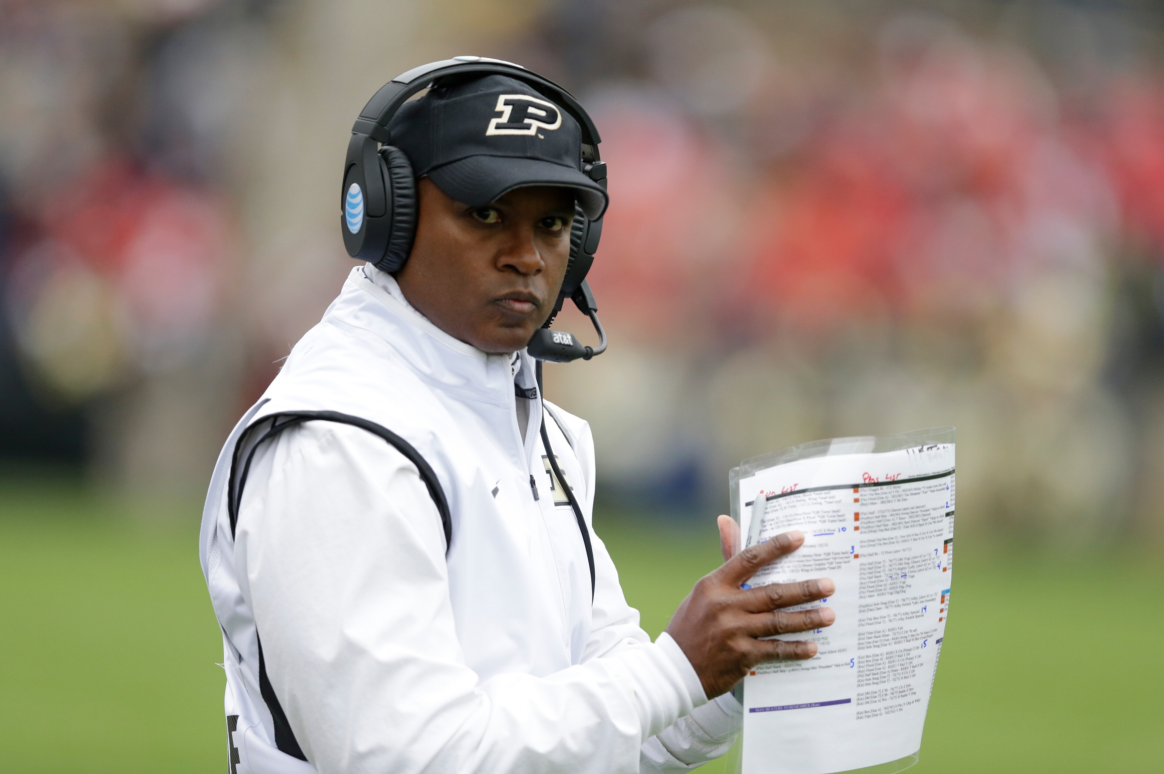 With a 6-27 record, Purdue coach Darrell Hazell is facing job-security questions.