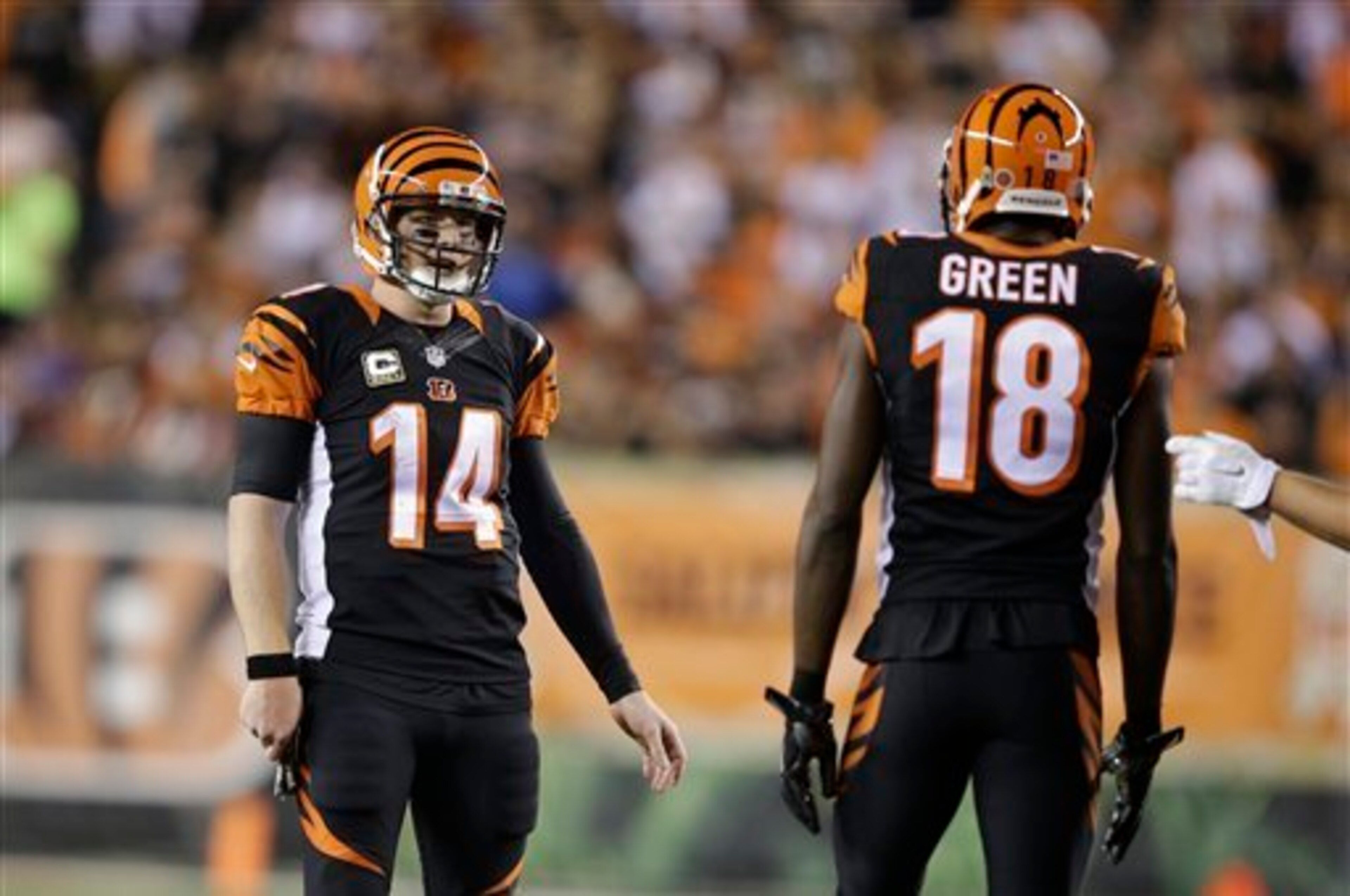 A.J. Green and Dalton have to connect often Monday night.