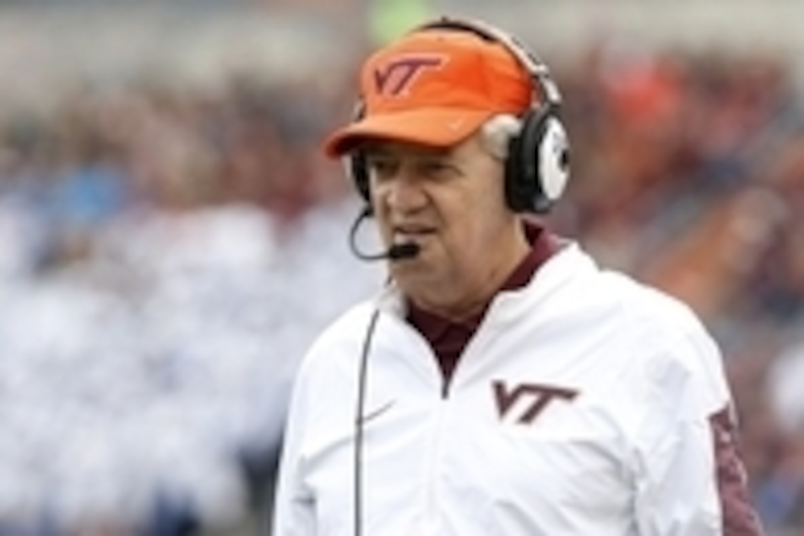 Virginia Tech head coach Frank Beamer