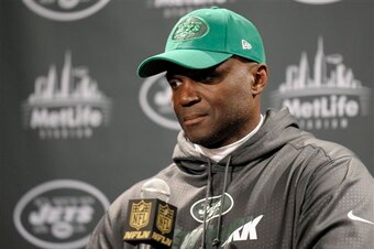 Todd Bowles speaks after the game.