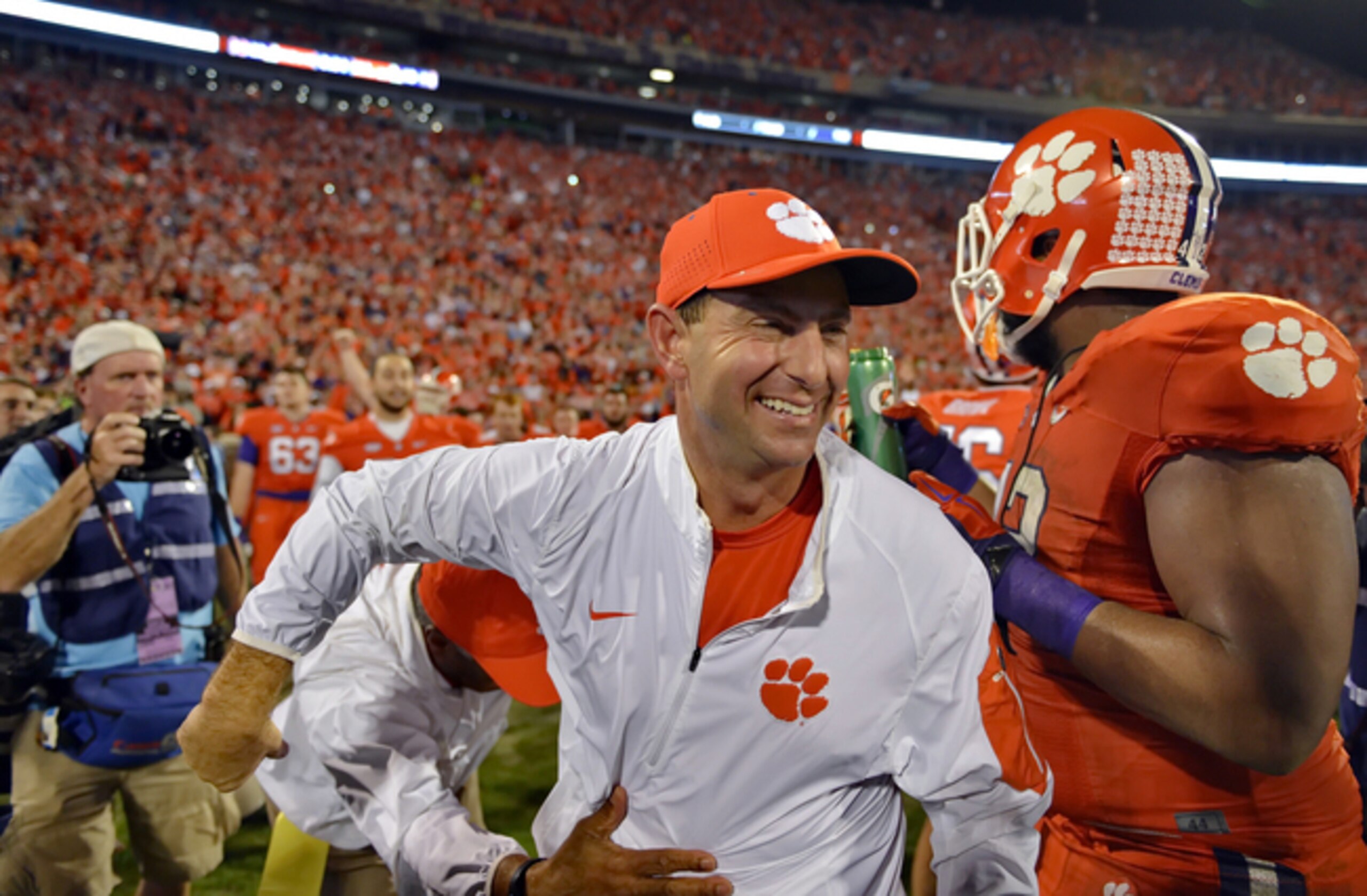 Swinney's team is No. 1 in the CFB Playoff ranking.