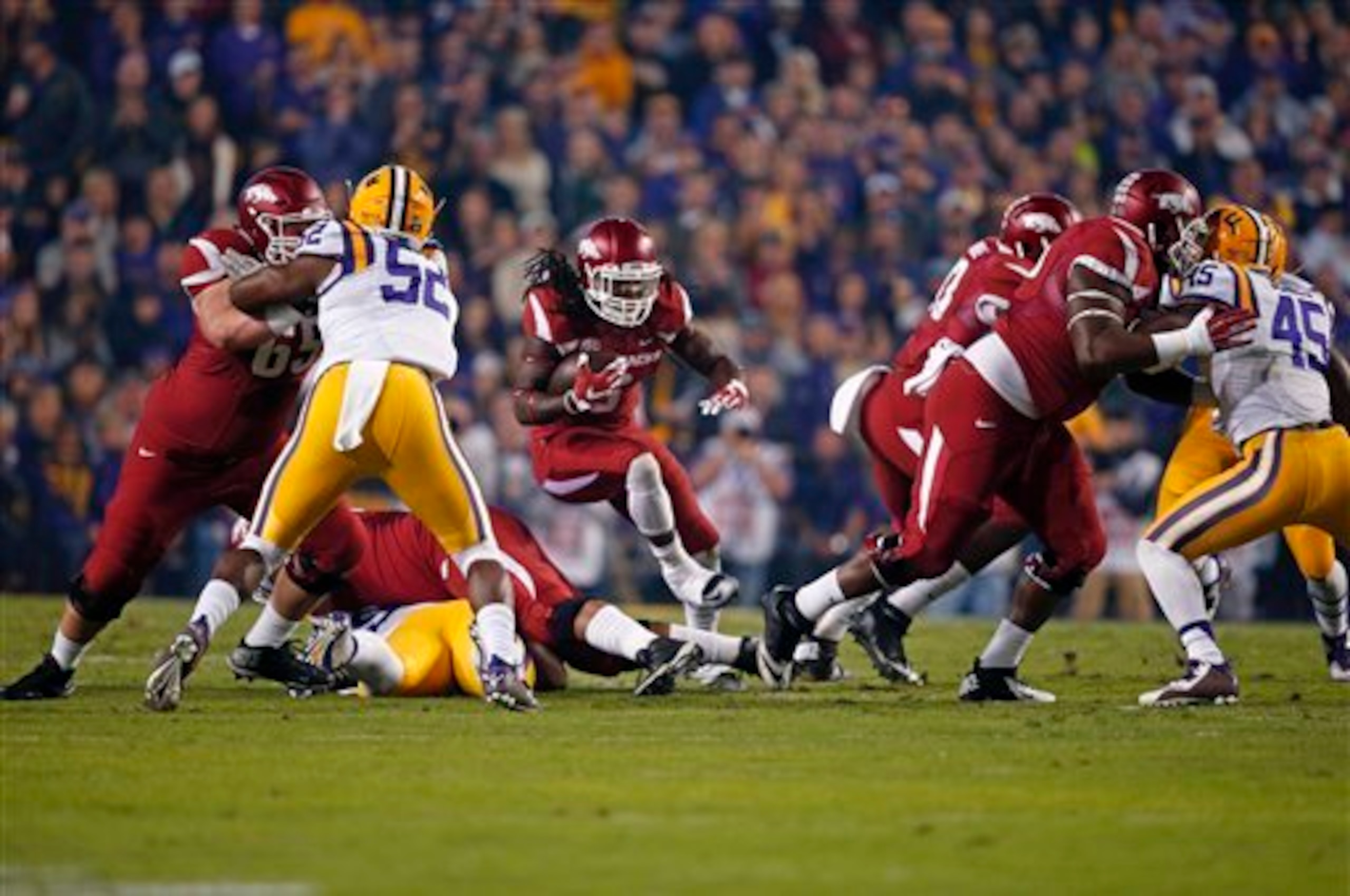 Arkansas offense vs. LSU