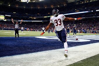 Rookie running back Jeremy Langford had his second straight strong outing in Week 10 against the St. Louis Rams.
