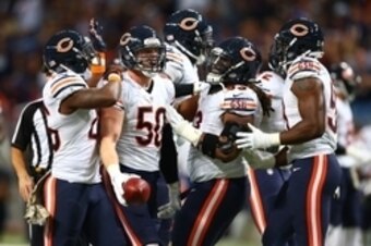 Shea McClellin (50) started for the first time since Week 5 on Sunday against St. Louis.
