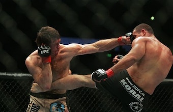 Forrest Griffin (left) and Mauricio "Shogun" Rua