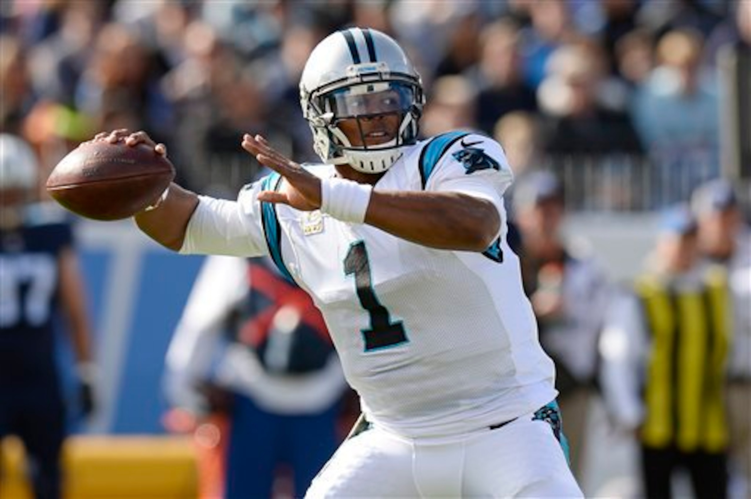 Cam Newton set a personal best for first-half accuracy.
