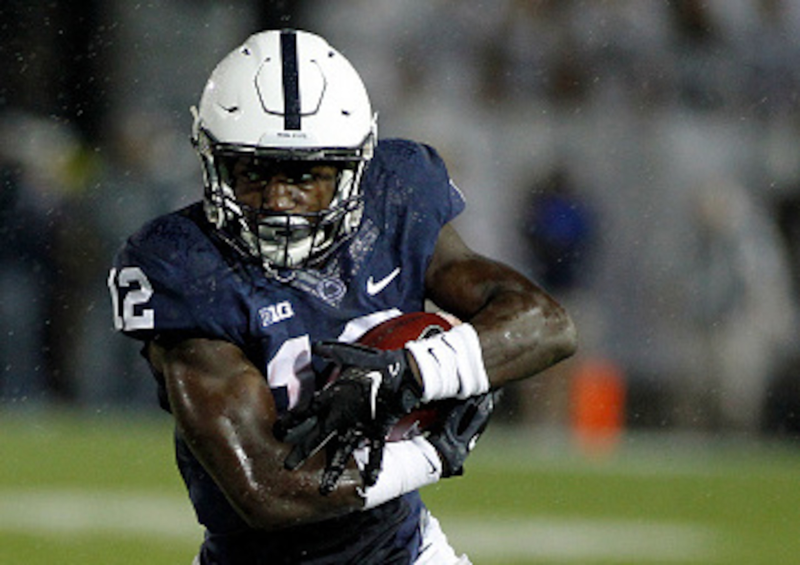 STATE COLLEGE, PA - SEPTEMBER 19:  Chris Godwin #12 of the Penn State Nittany Lions in action during the game against the Rutgers Scarlet Knights on September 19, 2015 at Beaver Stadium in State College, Pennsylvania.  (Photo by Justin K. Aller/Getty Imag