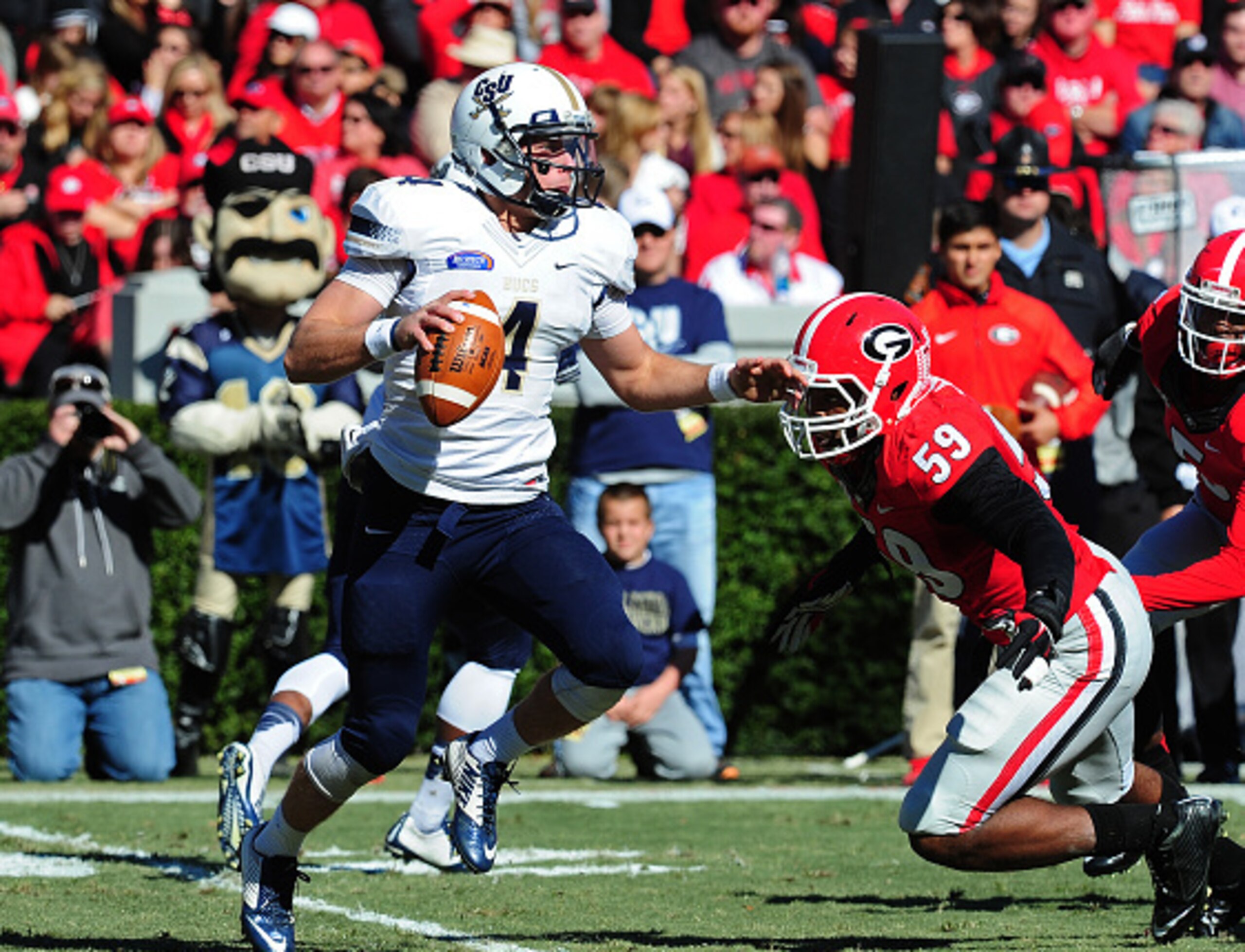 Buccaneers quarterback Austin Brown has faced SEC competition before.