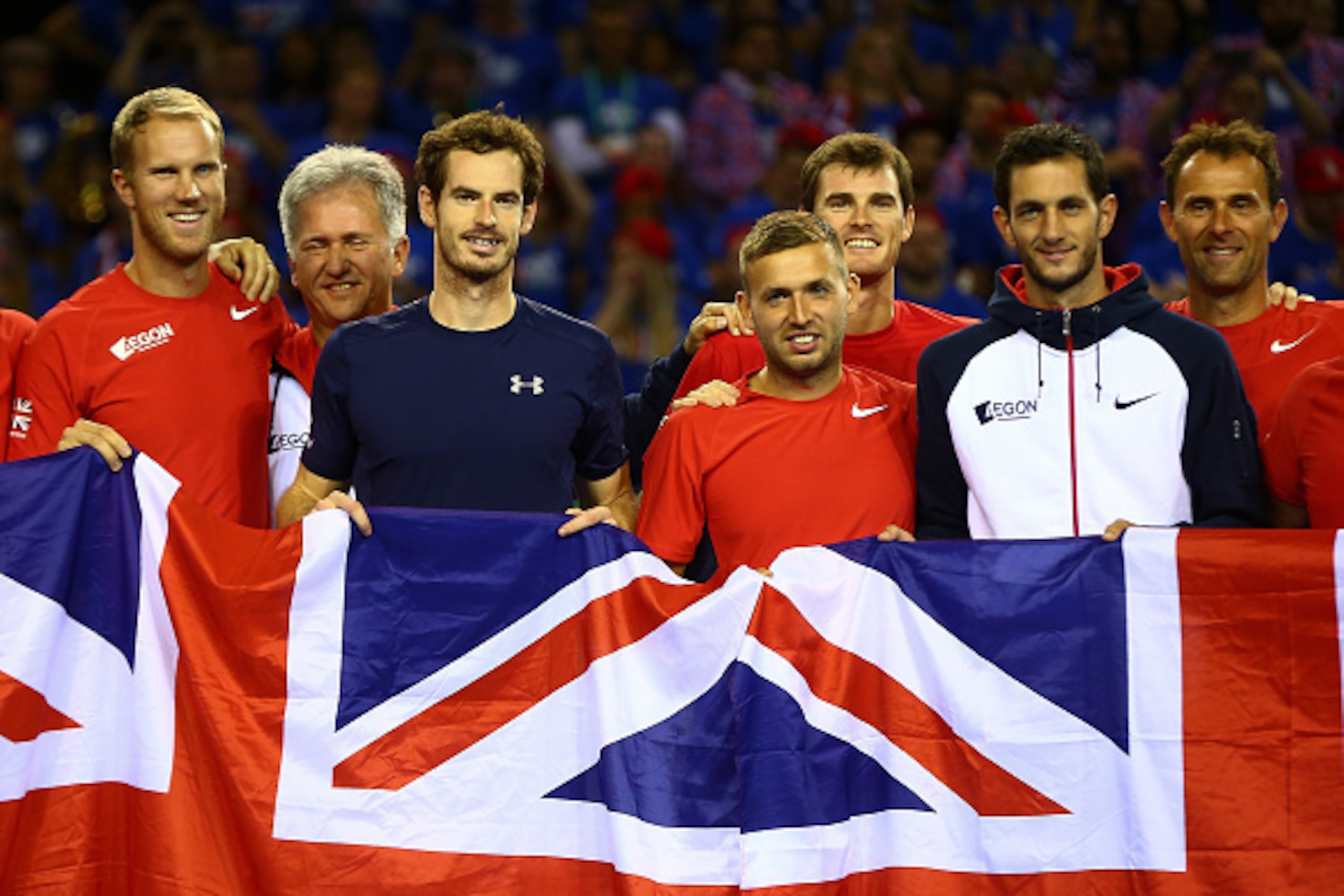 Andy Murray leads the British to the 2015  Davis Cup Final with a win over Australia in the semifinals.