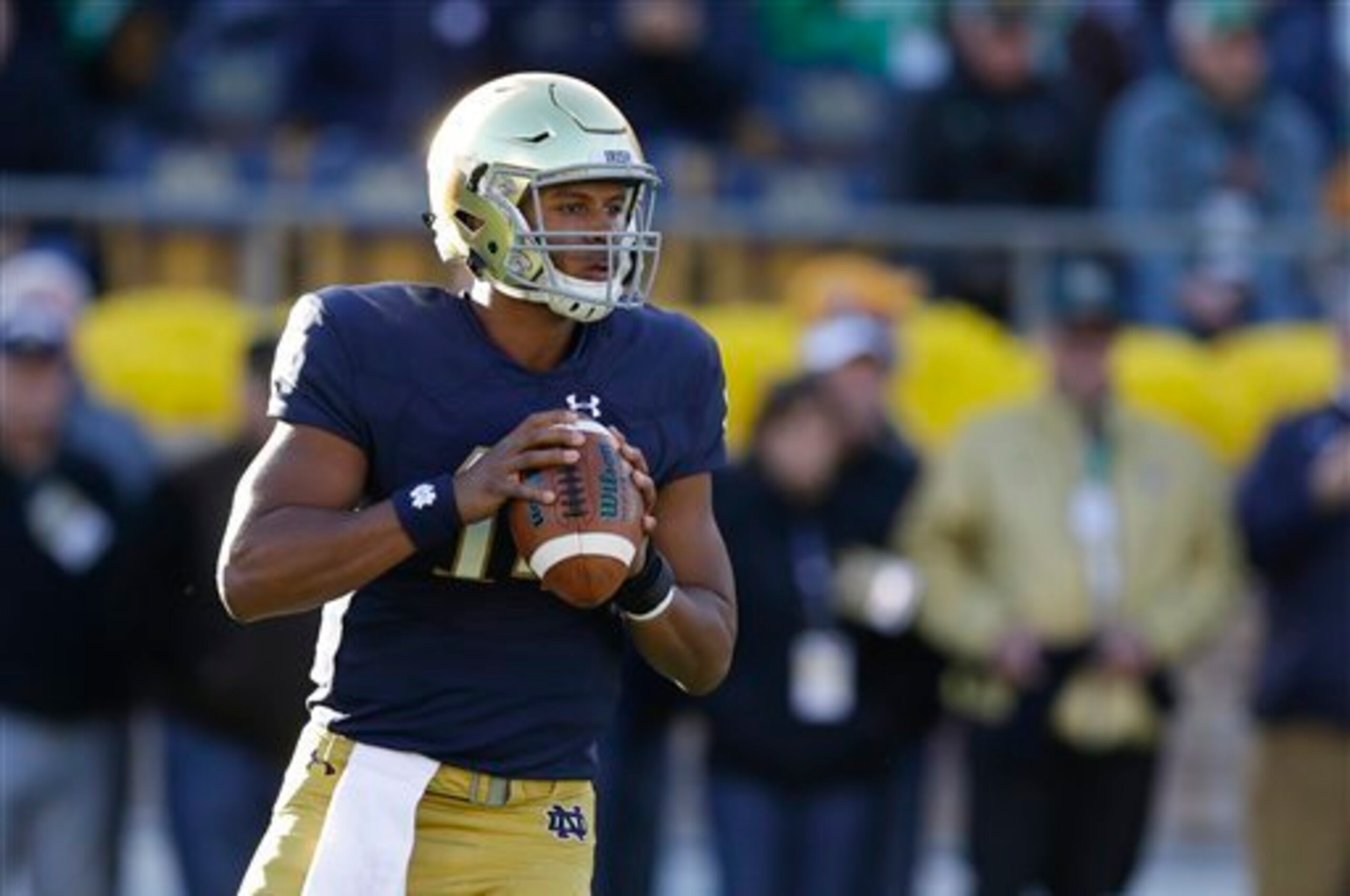 DeShone Kizer has taken the reins of Notre Dame's offense and led the Irish into playoff contention.