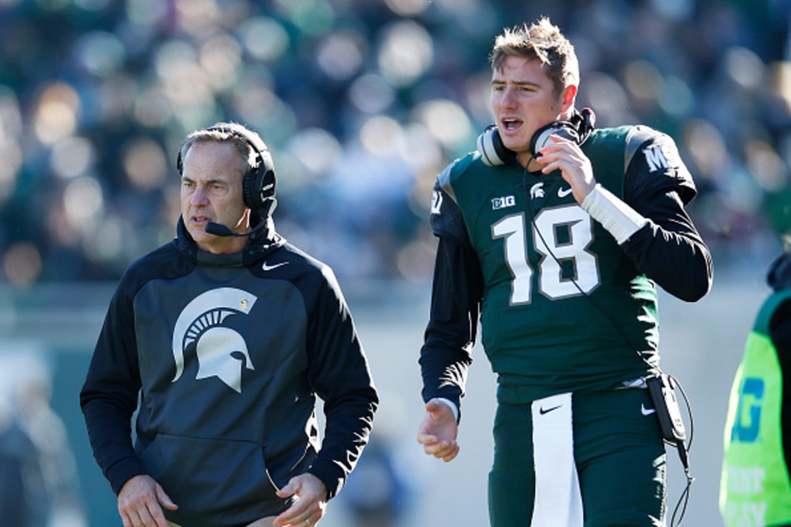 Michigan State HC Mark Dantonio and QB Connor Cook Michigan State HC Mark Dantonio and QB Connor Cook