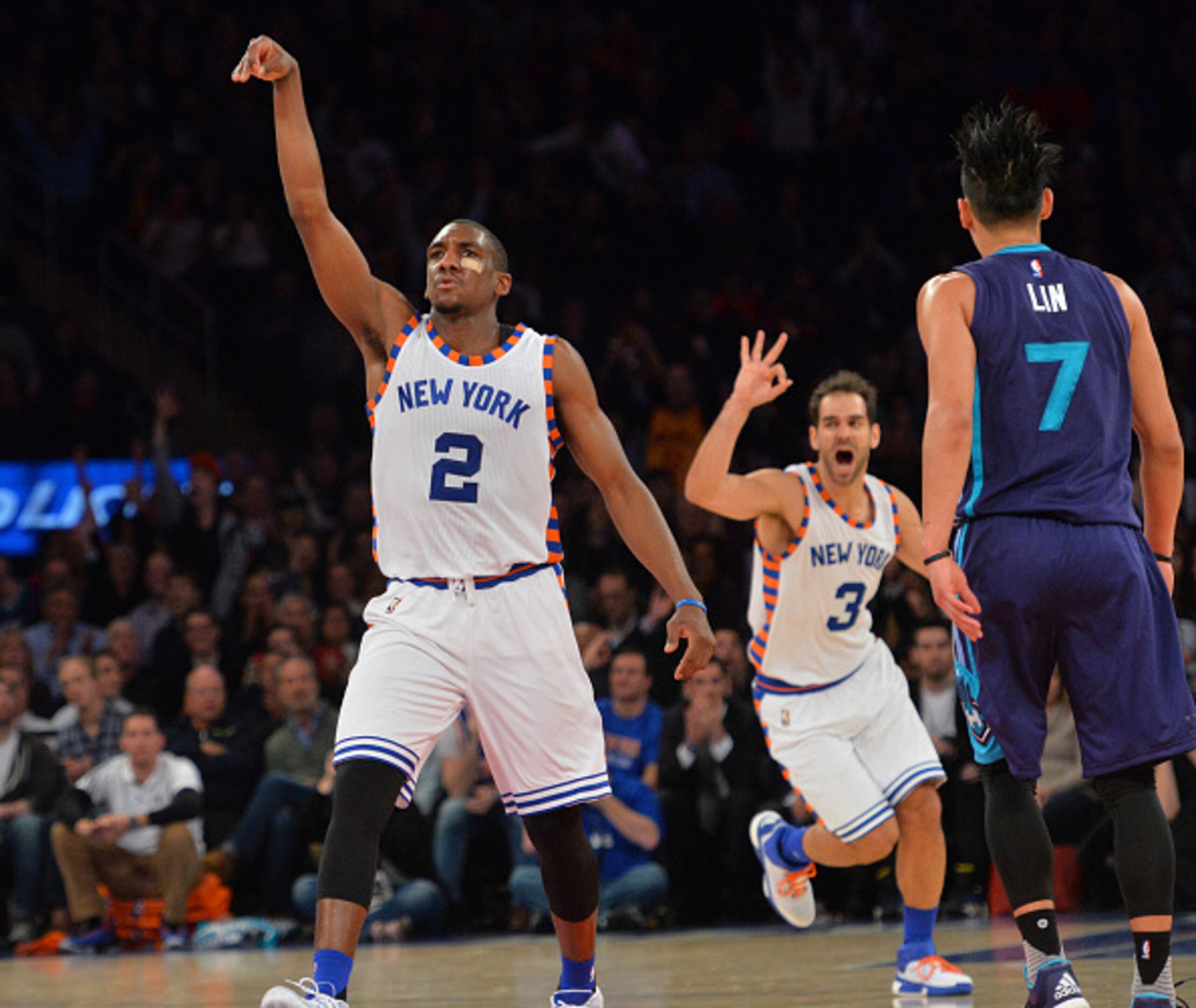 Langston Galloway's three-pointer with 5:54 left in the fourth quarter was the last field goal the New York Knicks scored Nov. 17 in their win over the Charlotte Hornets.