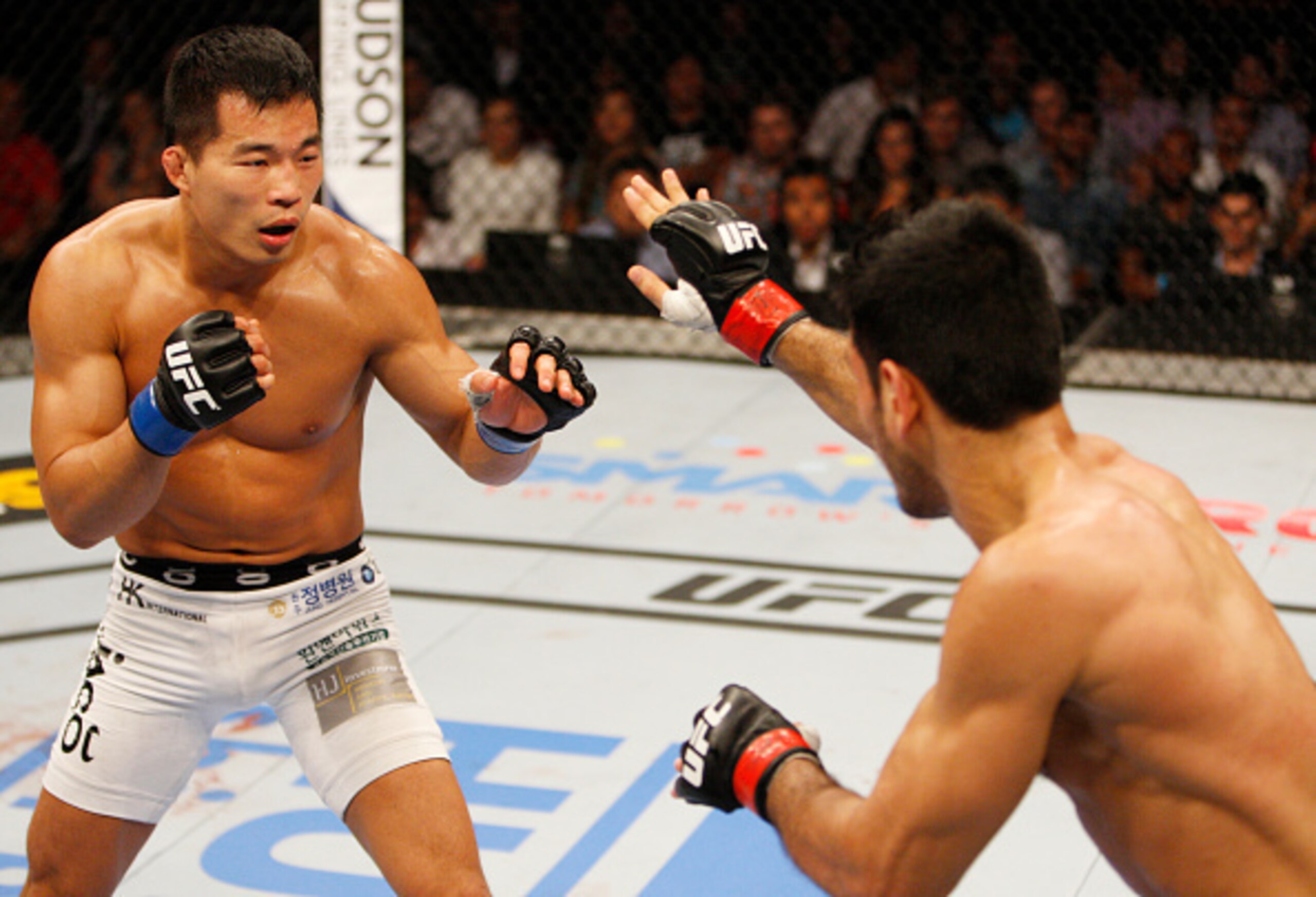 Korea's Yui Chul Nam is a bulldozer of a fighter.