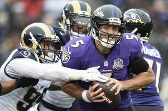 Joe Flacco tore his ACL and MCL versus the Rams.