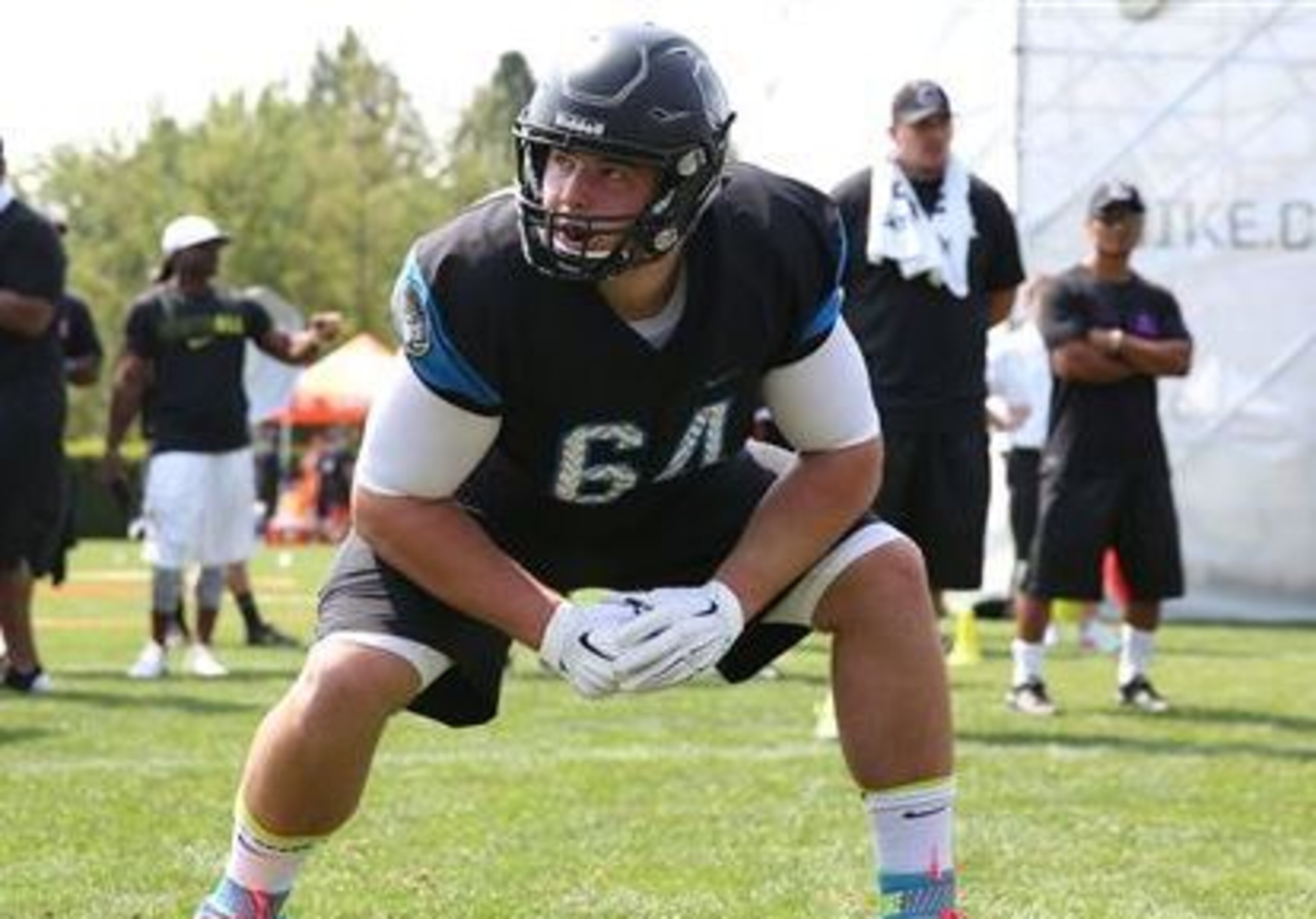 Offensive tackle Landon Dickerson