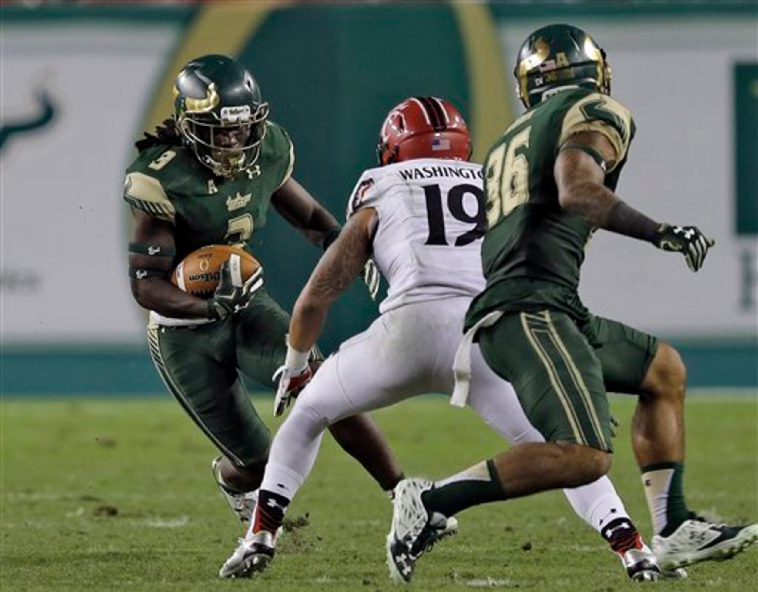 USF CB Deatrick Nichols (left) USF CB Deatrick Nichols (left)