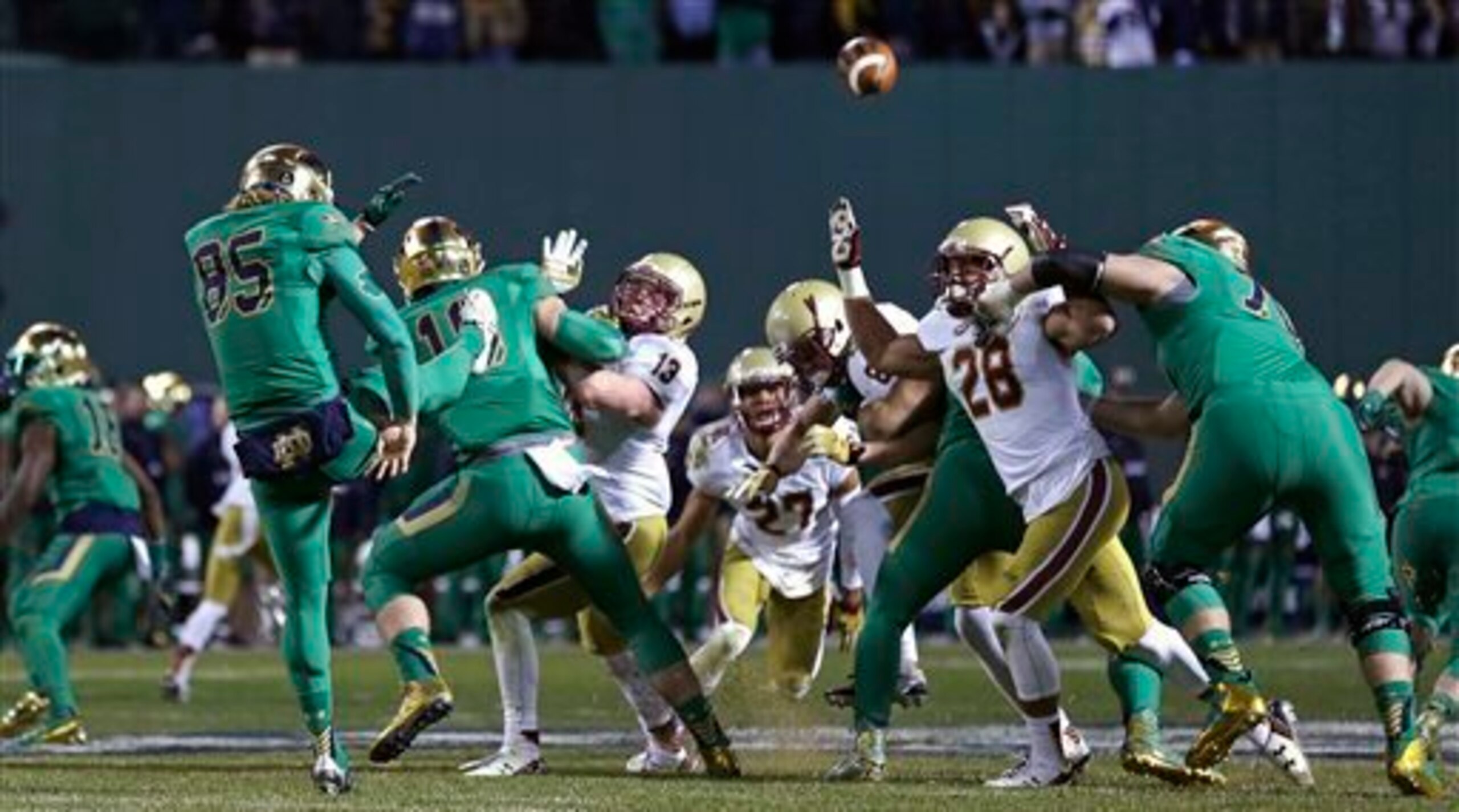 Notre Dame P Tyler Newsome (left) Notre Dame P Tyler Newsome (left)