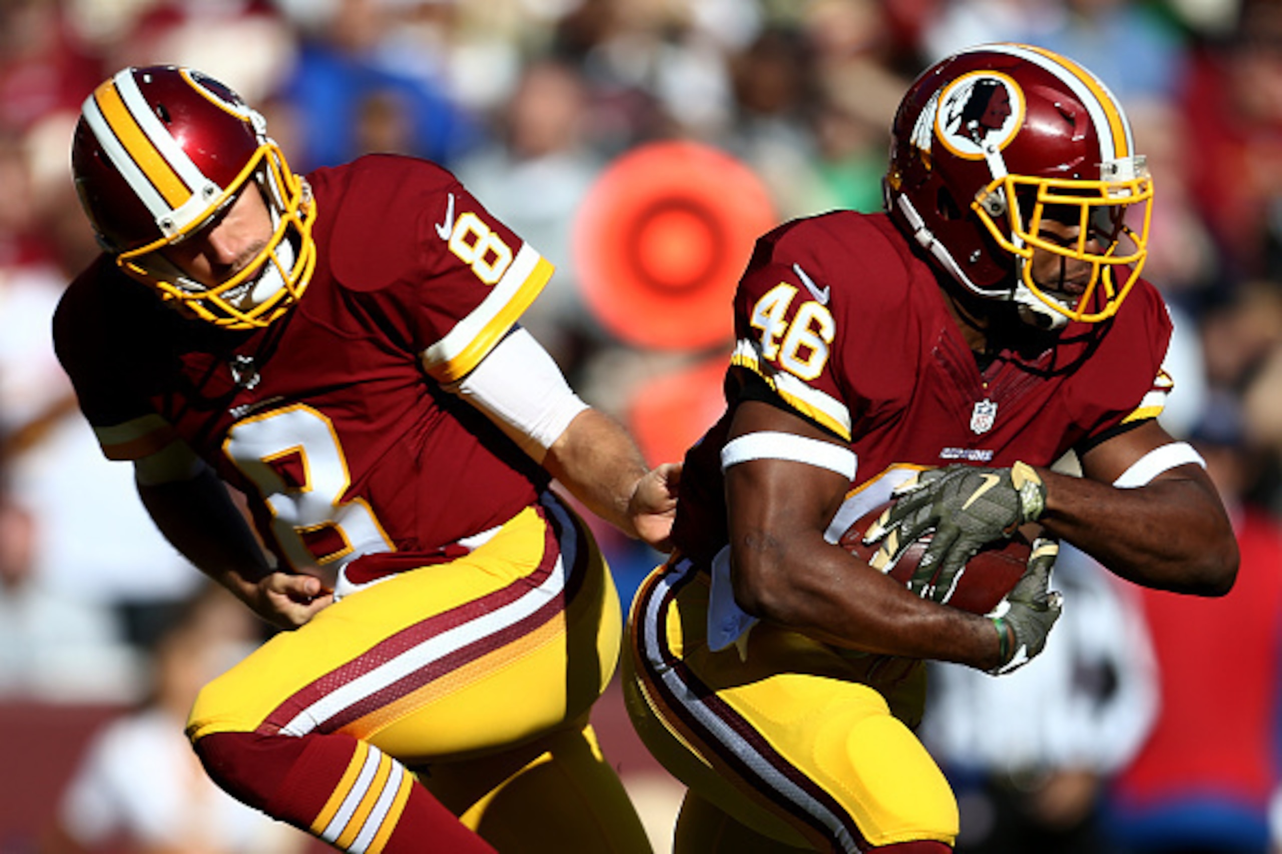 Injury ended Morris' day after just two carries.